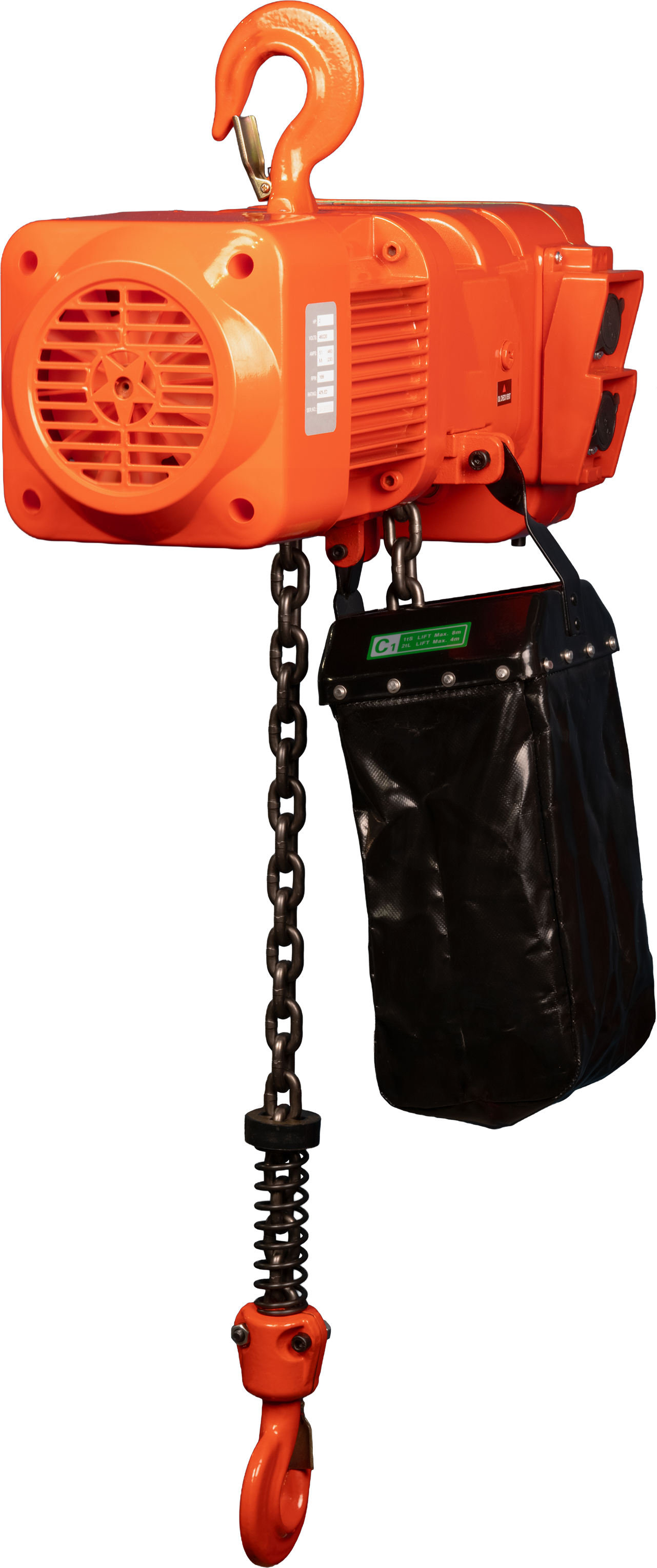 Bison 3Ton Three Phase Single Speed Electric Chain Hoist 230v/460v