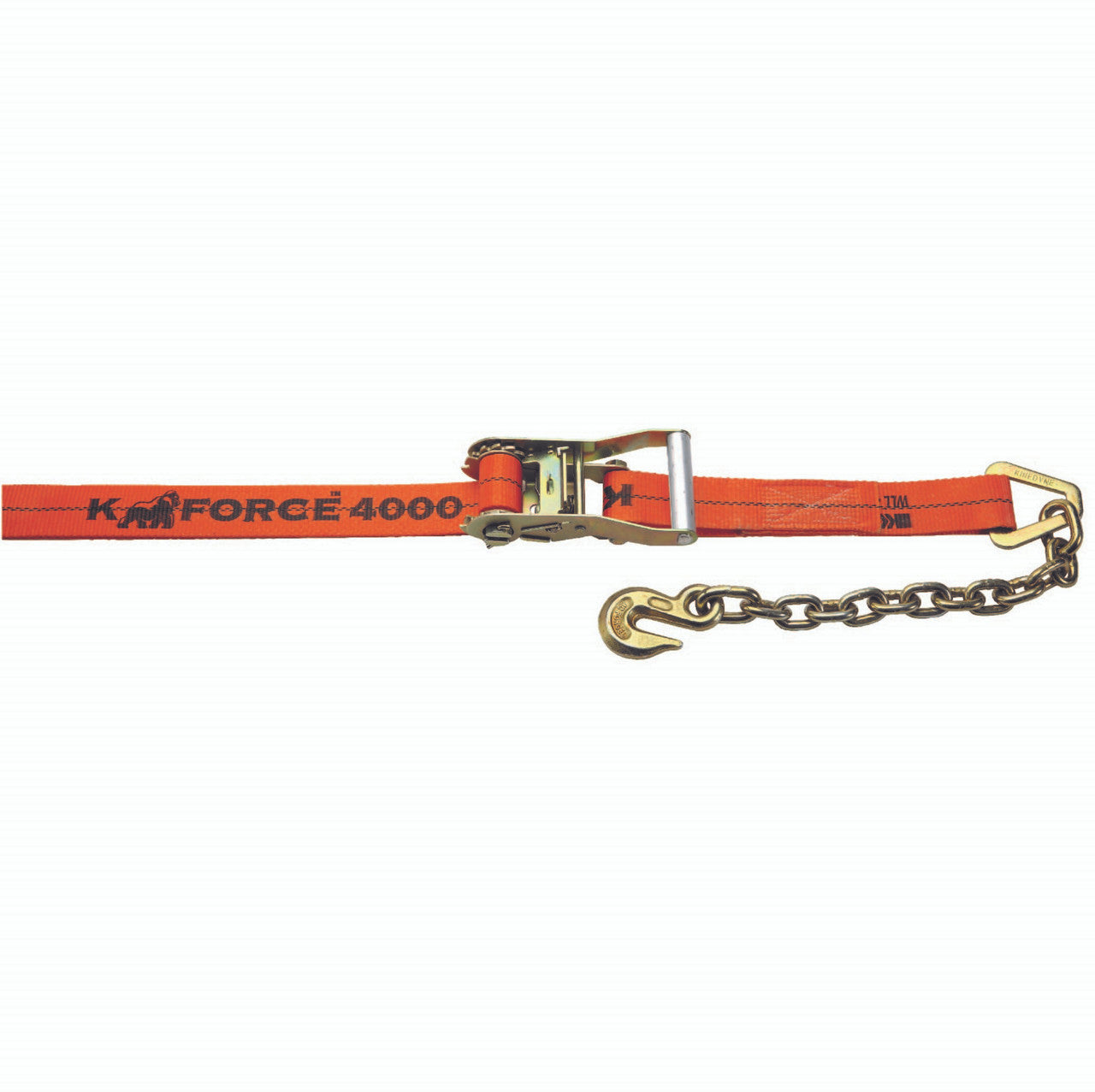 Kinedyne 2" K-FORCE™ Chain Anchor Ratchet Strap