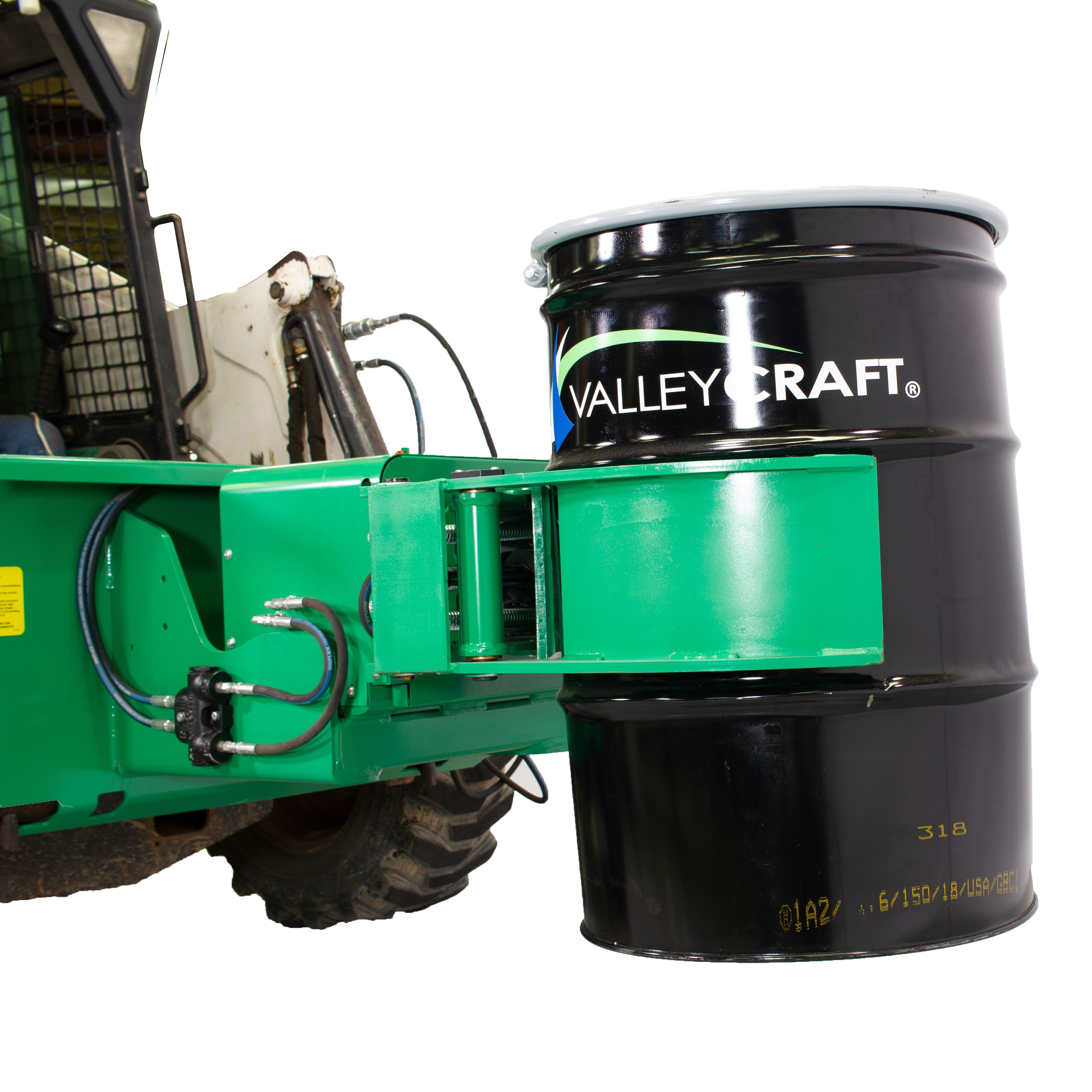 Valley Craft Drum Clamp & Rotate Powered Skid Steer Attachments