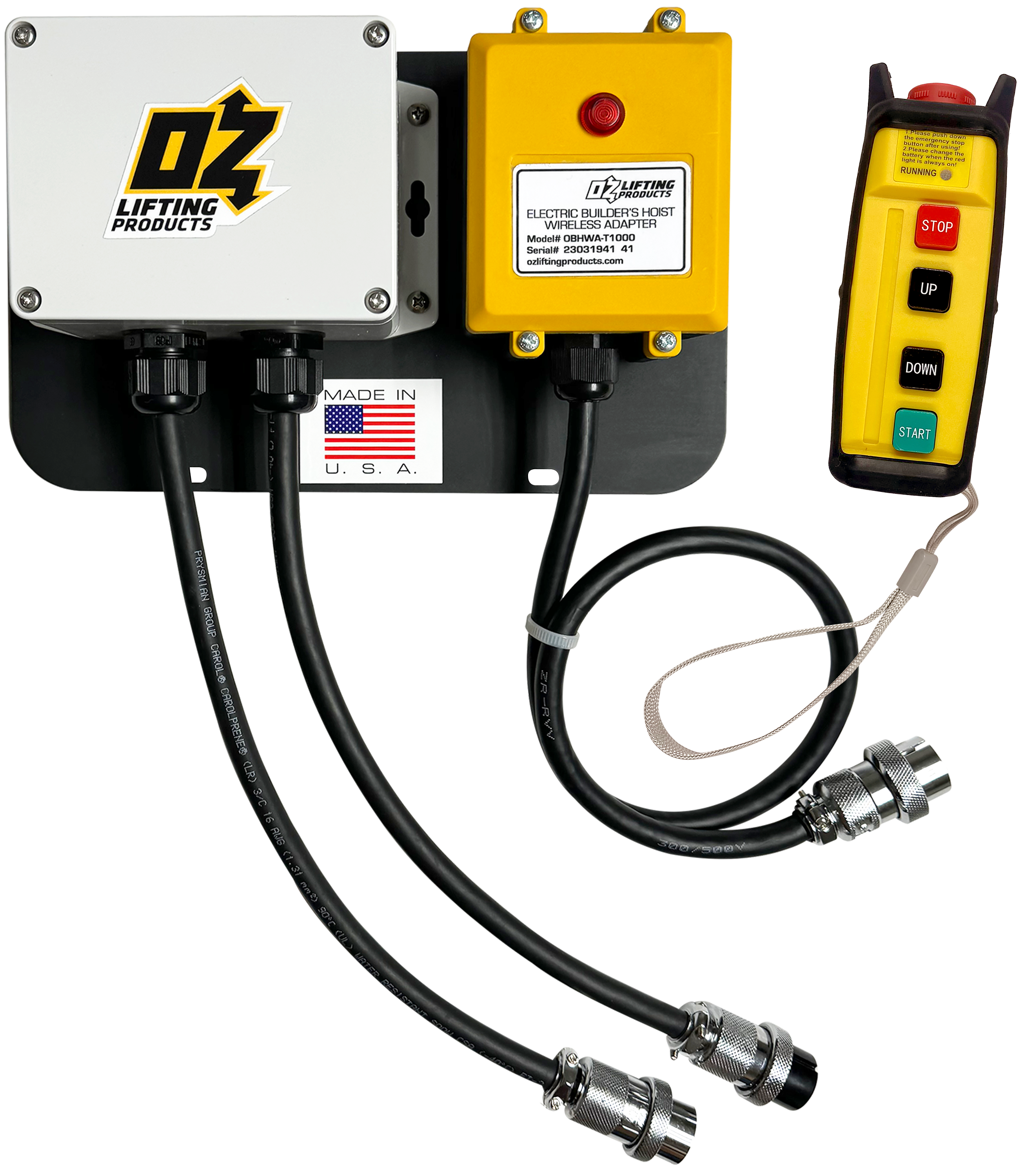 OZ Lifting Wireless Plug & Play Adapter for OBH500 & OBH1000 Builders Hoists