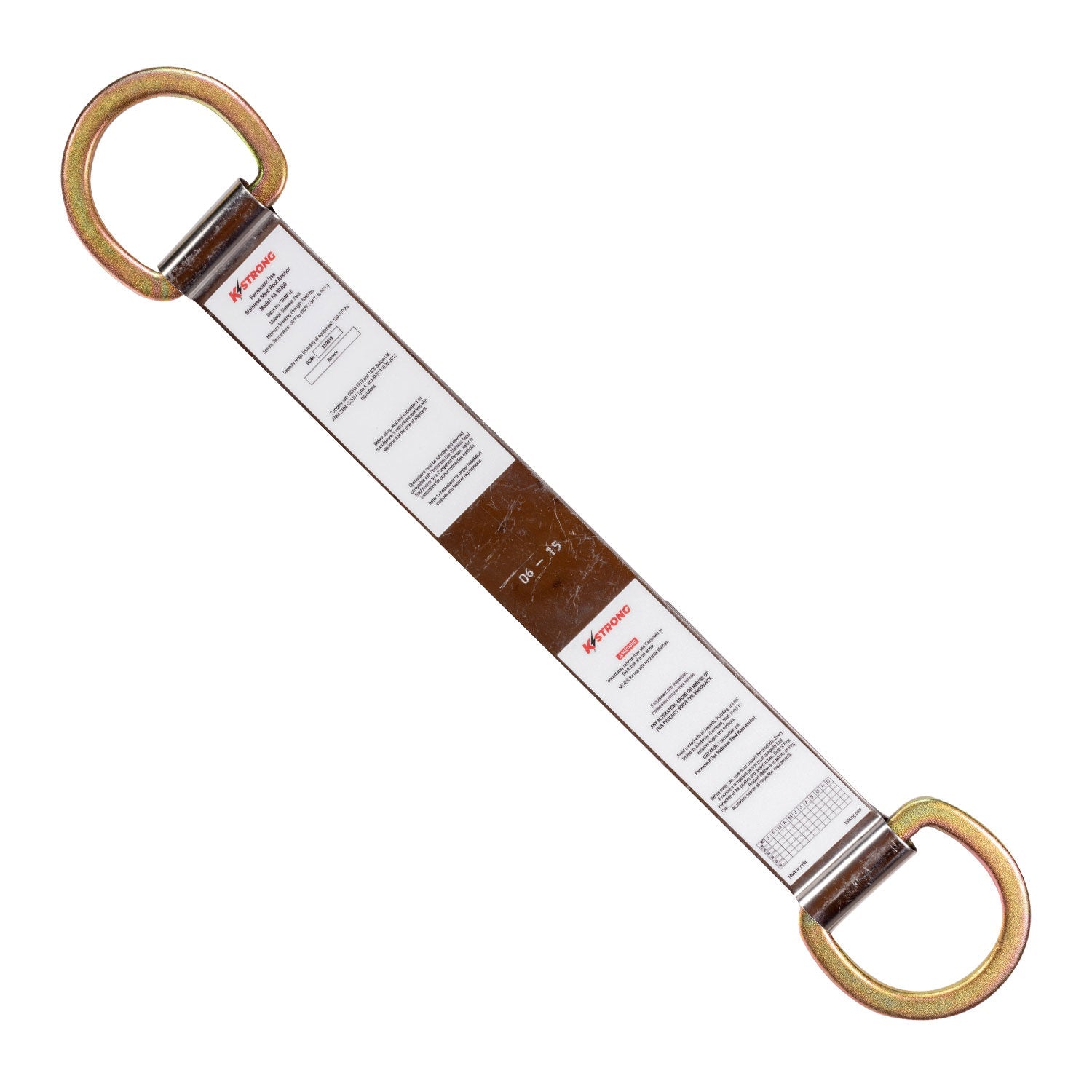 KStrong® Permanent Use Stainless Steel Roof Anchor with D-rings (ANSI)