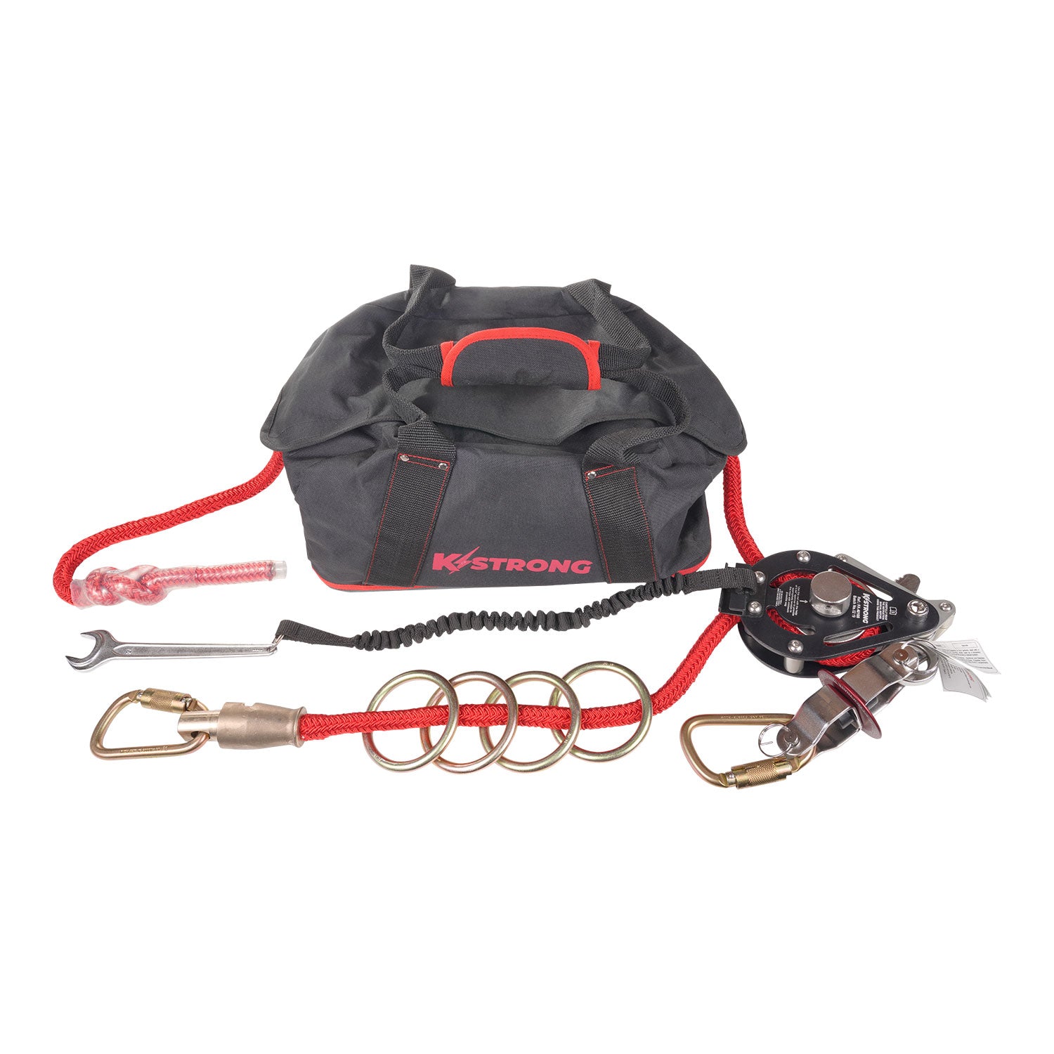 KStrong® Wrangler™ 100 ft. Adjustable 4-person Capacity Horizontal Lifeline System