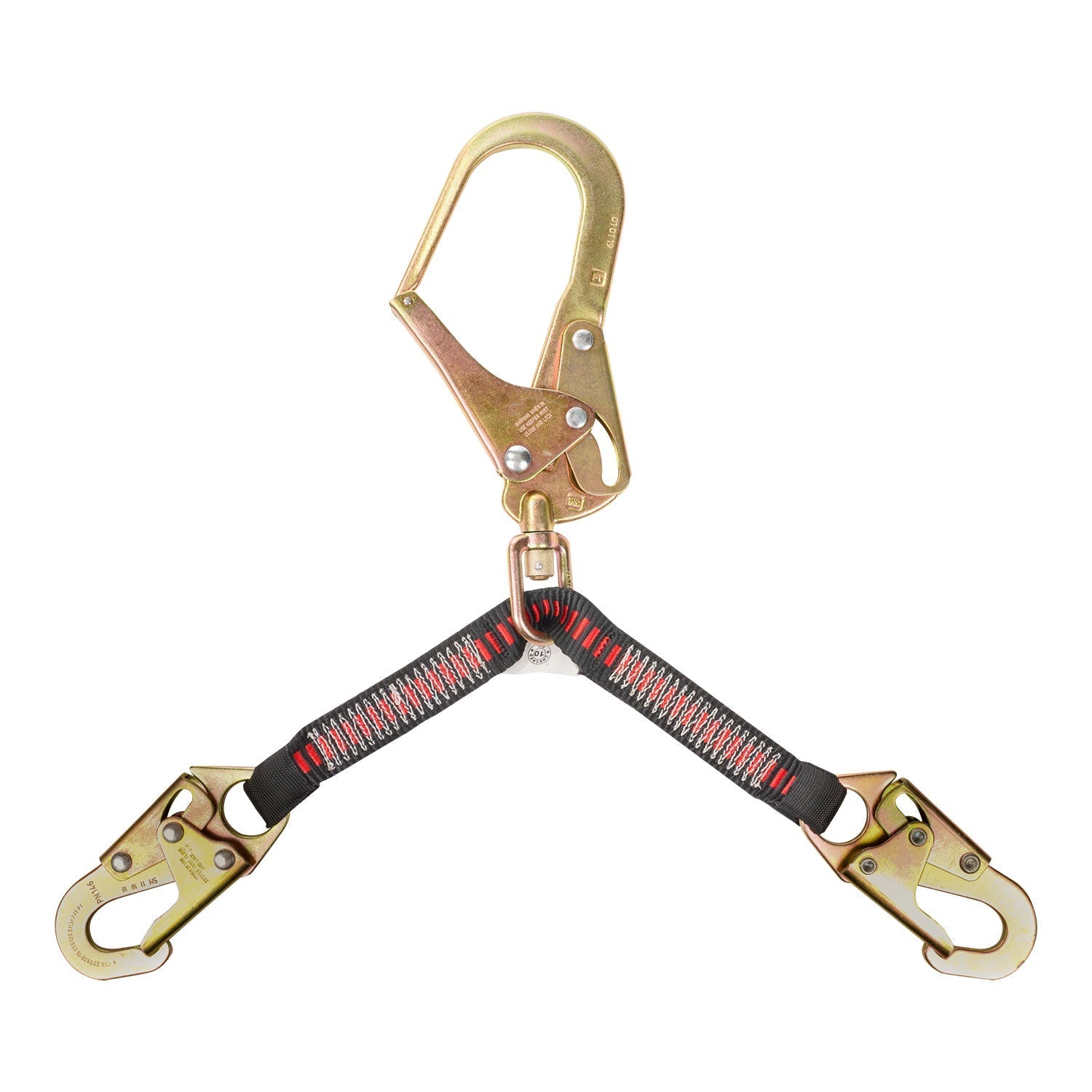 KStrong® Work Positioning Device Web Assembly with Swivel Rebar Hook and Snap Hooks (ANSI)