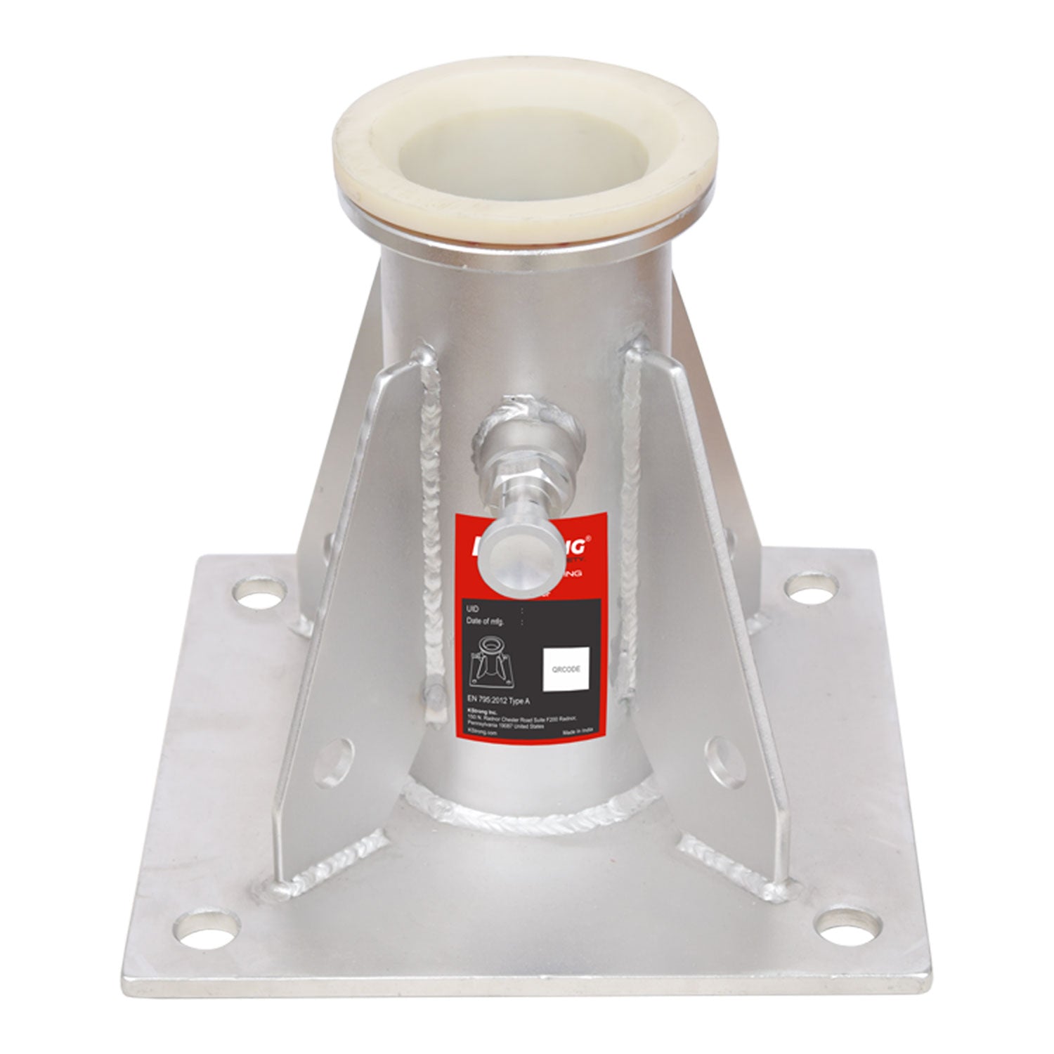 KStrong® Megadavit™ Floor Mount Column Mast Receiver (SS316)