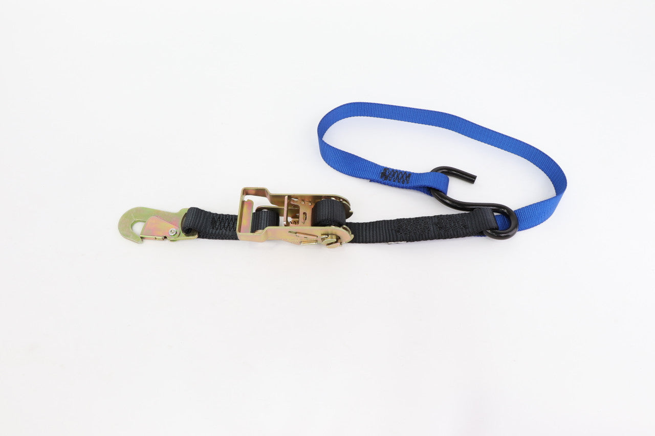 Kinedyne Pair of 1" by 6' S Hook and Snap Hook Ratchet Straps