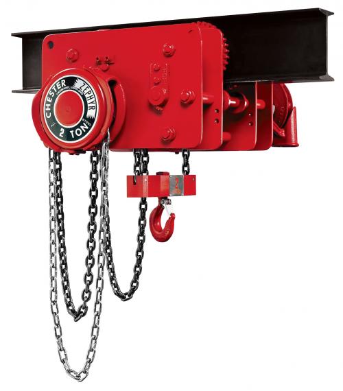 Chester Zephyr Steel Low Headroom Plain Trolley Hand Chain Hoist