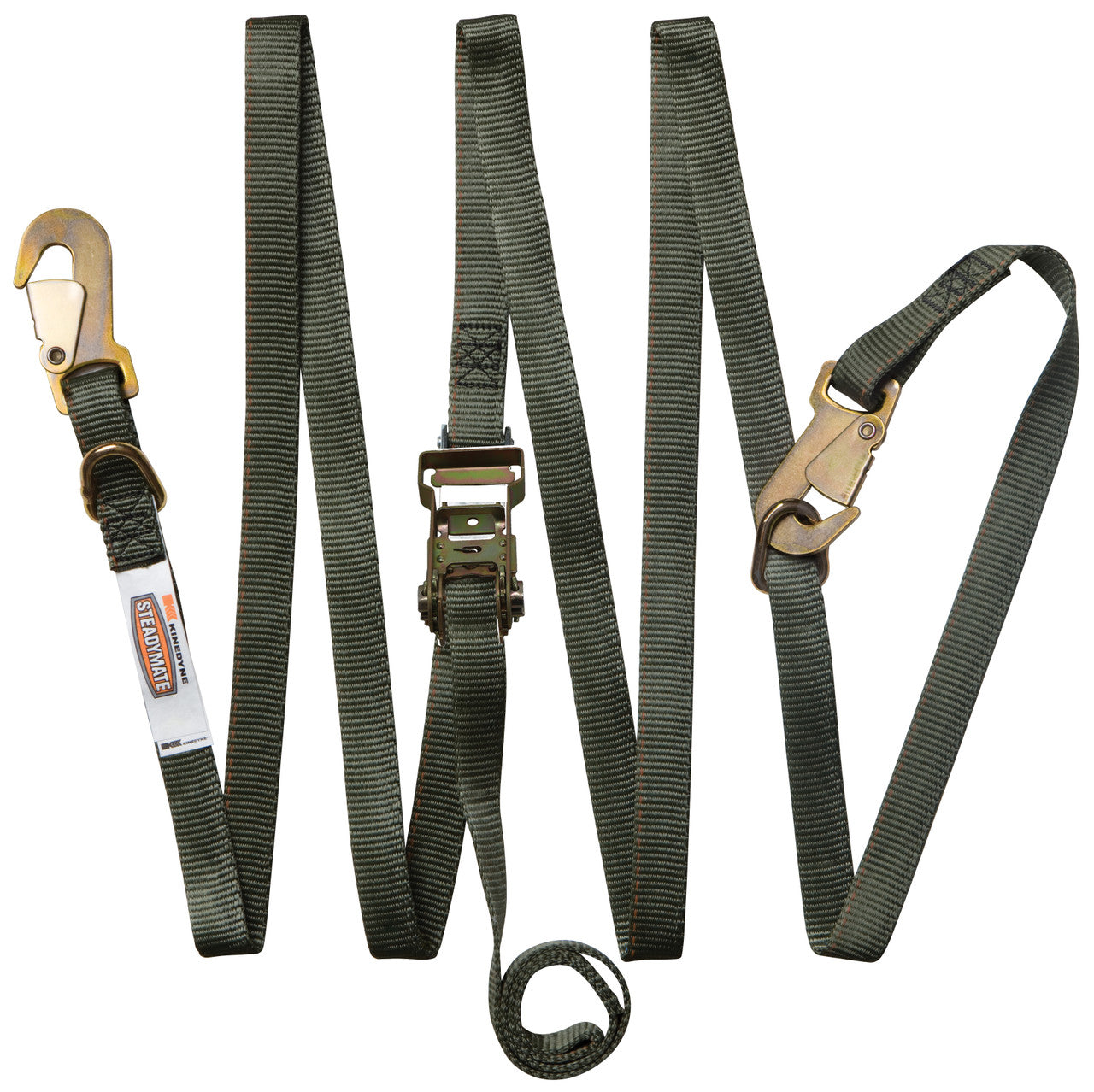Kinedyne 1" by 14' Gunwale Snap Hook Ratchet Boat Safety Strap