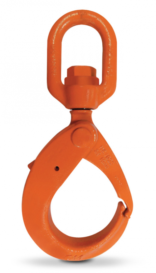 deltalock Self-locking swivel head hook with ball bearing Grade 80 1.2
