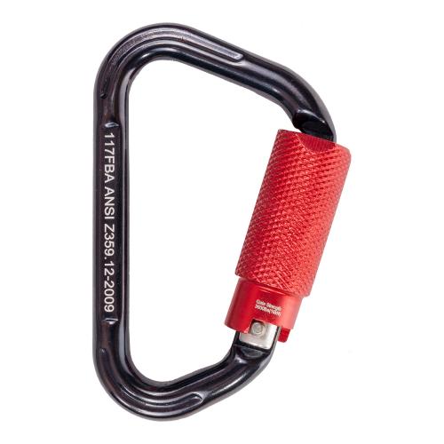 KStrong Aluminum Bulb Type Carabiner with .67 Inch Gate Opening