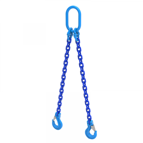 WH 5/8 Inch Dia. x WLL 32000lbs Double Leg Grade 100 Chain Slings | Two Leg  Grade 100 Chain Slings | Lifting Equipment Store USA