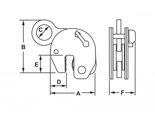 Camlok Vertical Girder Clamp