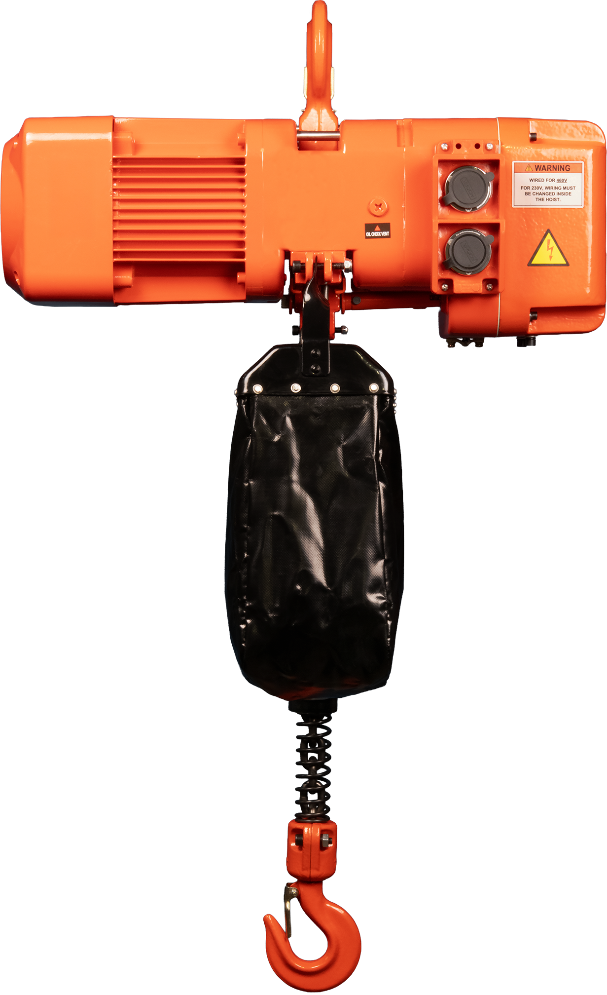 Polipasto de cadena eléctrico trifásico de doble velocidad Bison 1Ton 230v/460v 