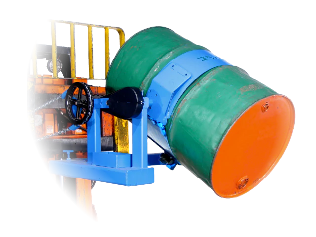 Morse Forklift-Karrier with 3-Piece Drum Holder