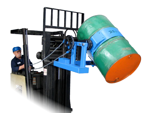 Morse Forklift-Karrier with 3-Piece Drum Holder