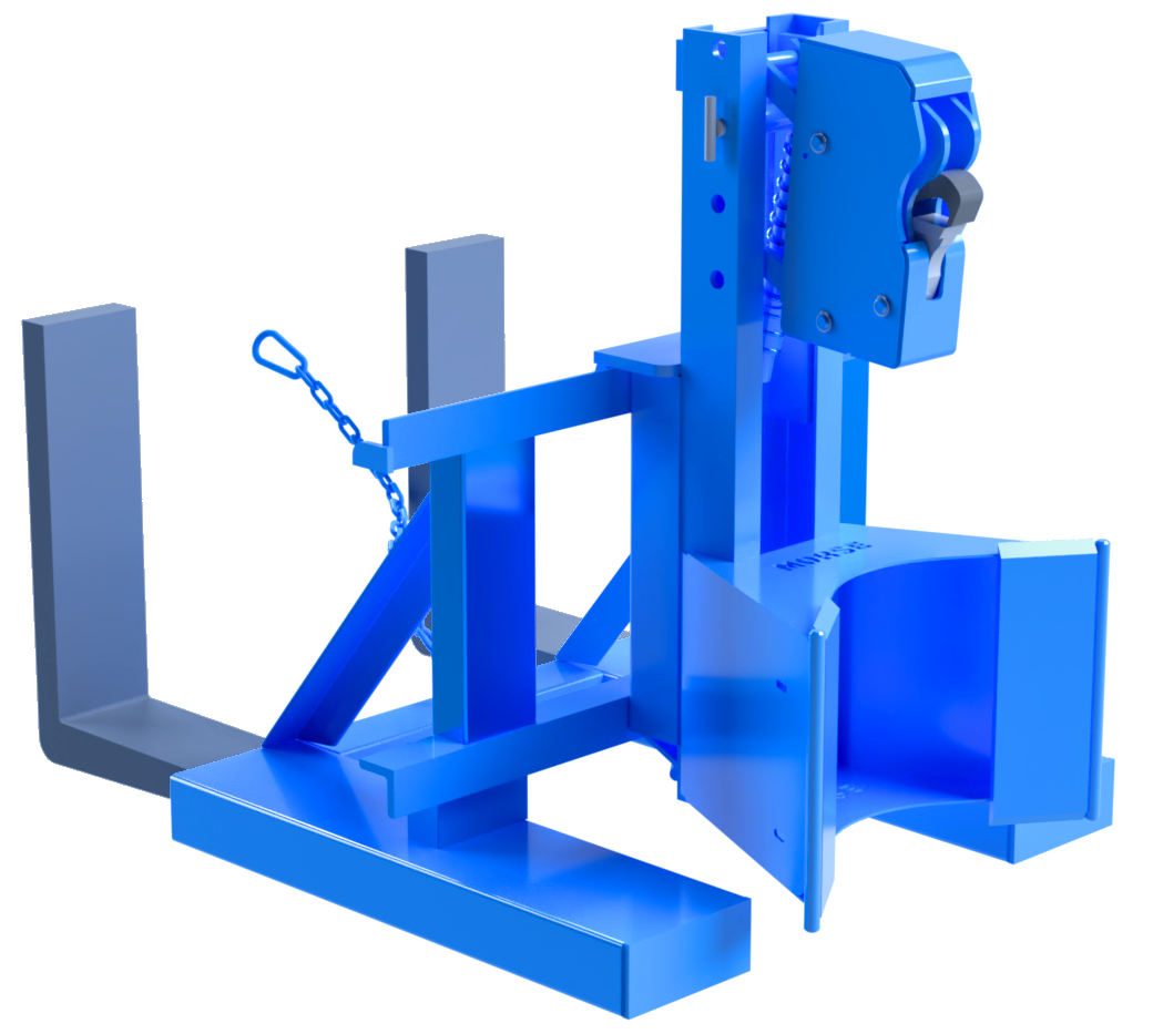 Morspeed Forklift Attachment For Fiber, Steel and Plastic Drums