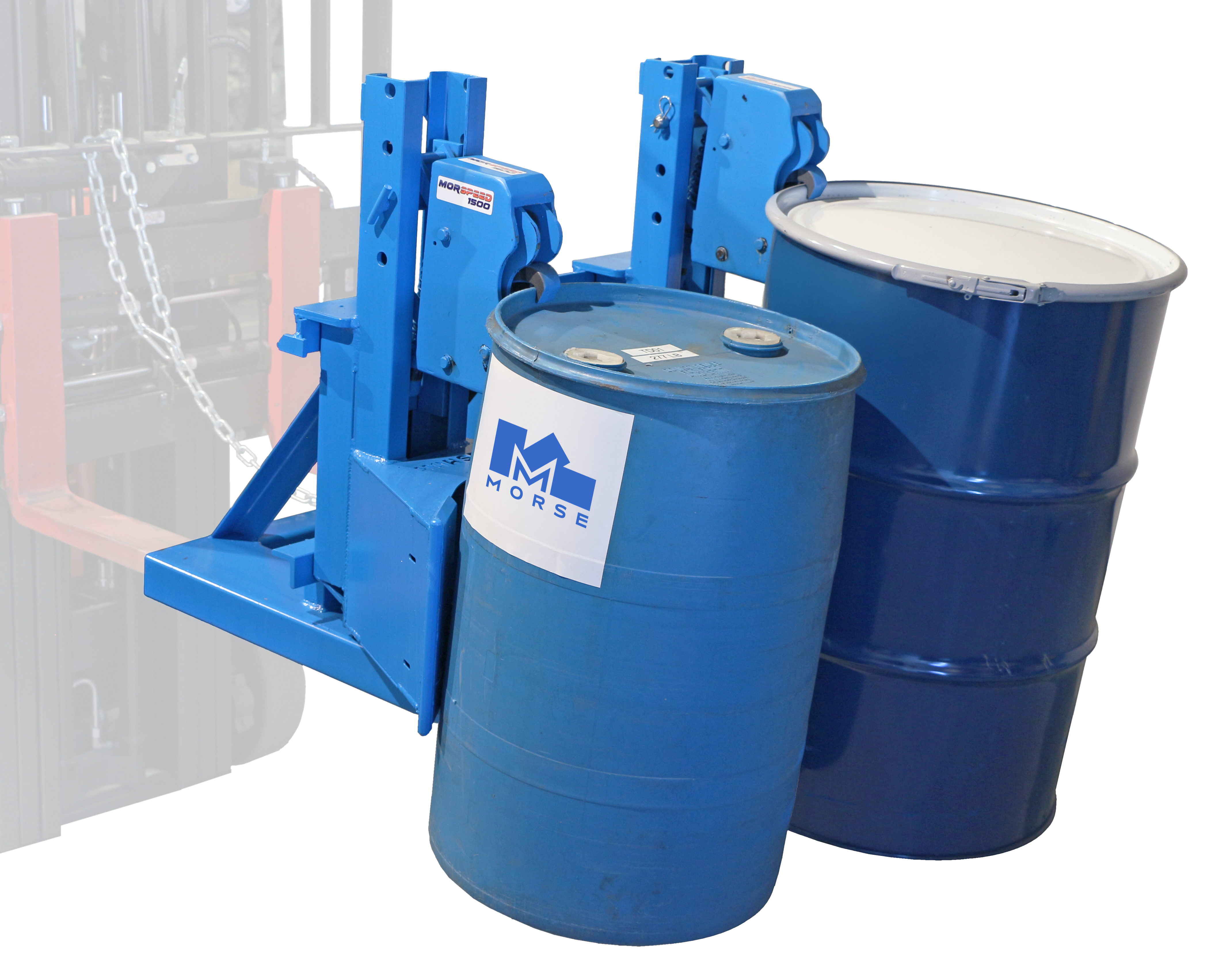 Morspeed Forklift Attachment For Fiber, Steel and Plastic Drums