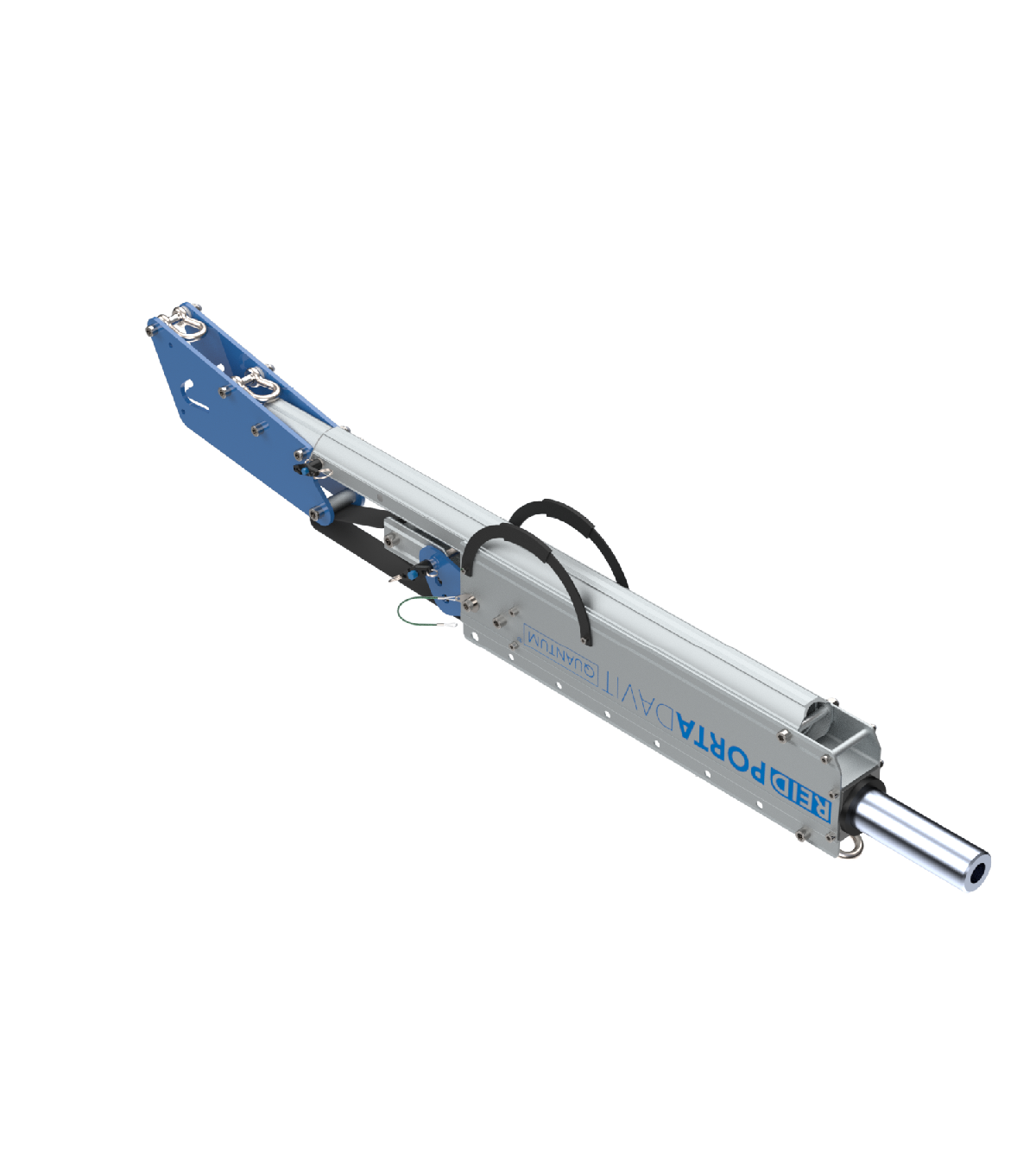 Reid Lifting PDQ 1320lb Portable Aluminum Davit Crane – Winch & Shackle