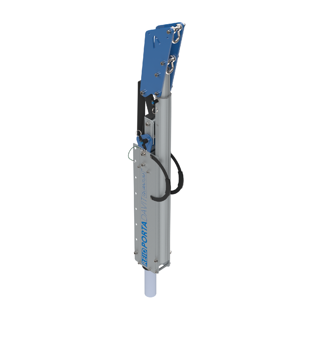 Reid Lifting PDQ 1320lb Portable Aluminum Davit Crane – Winch & Shackle