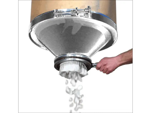 Morse Stainless Steel 45º Drum Cone to Control Dry Material Dispensing