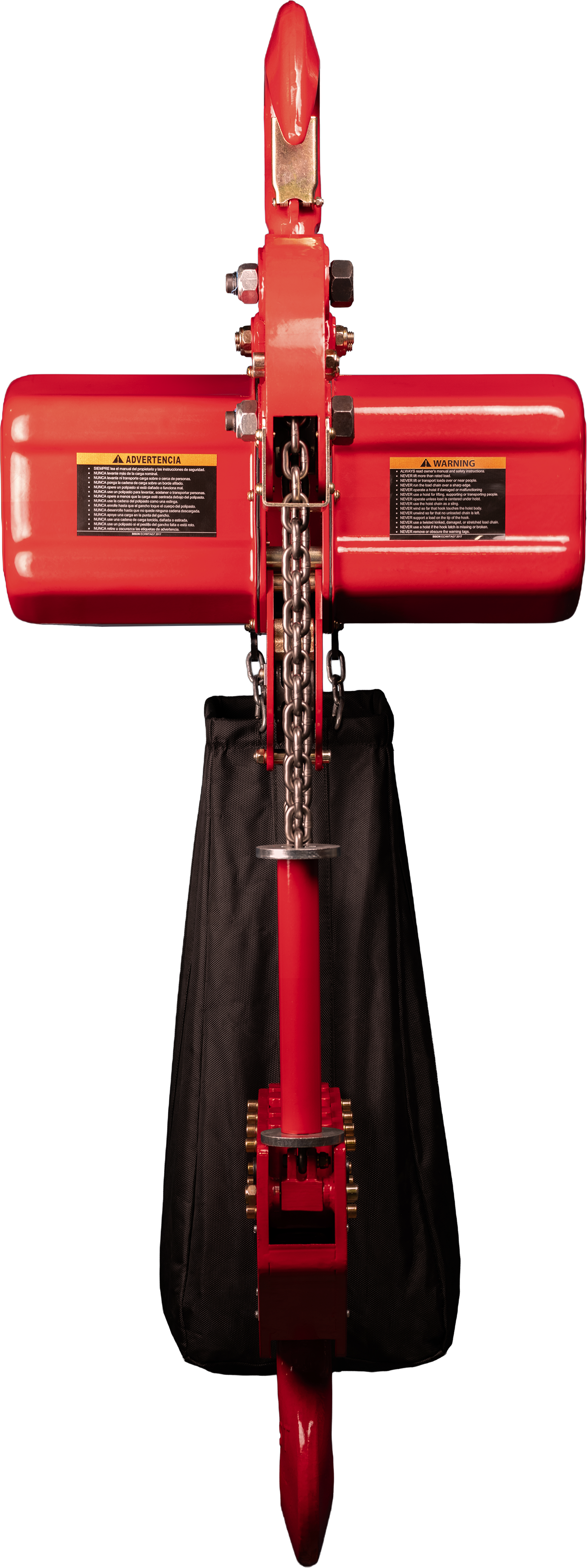 Bison 5Ton Single Phase Electric Chain Hoist 115v/230v