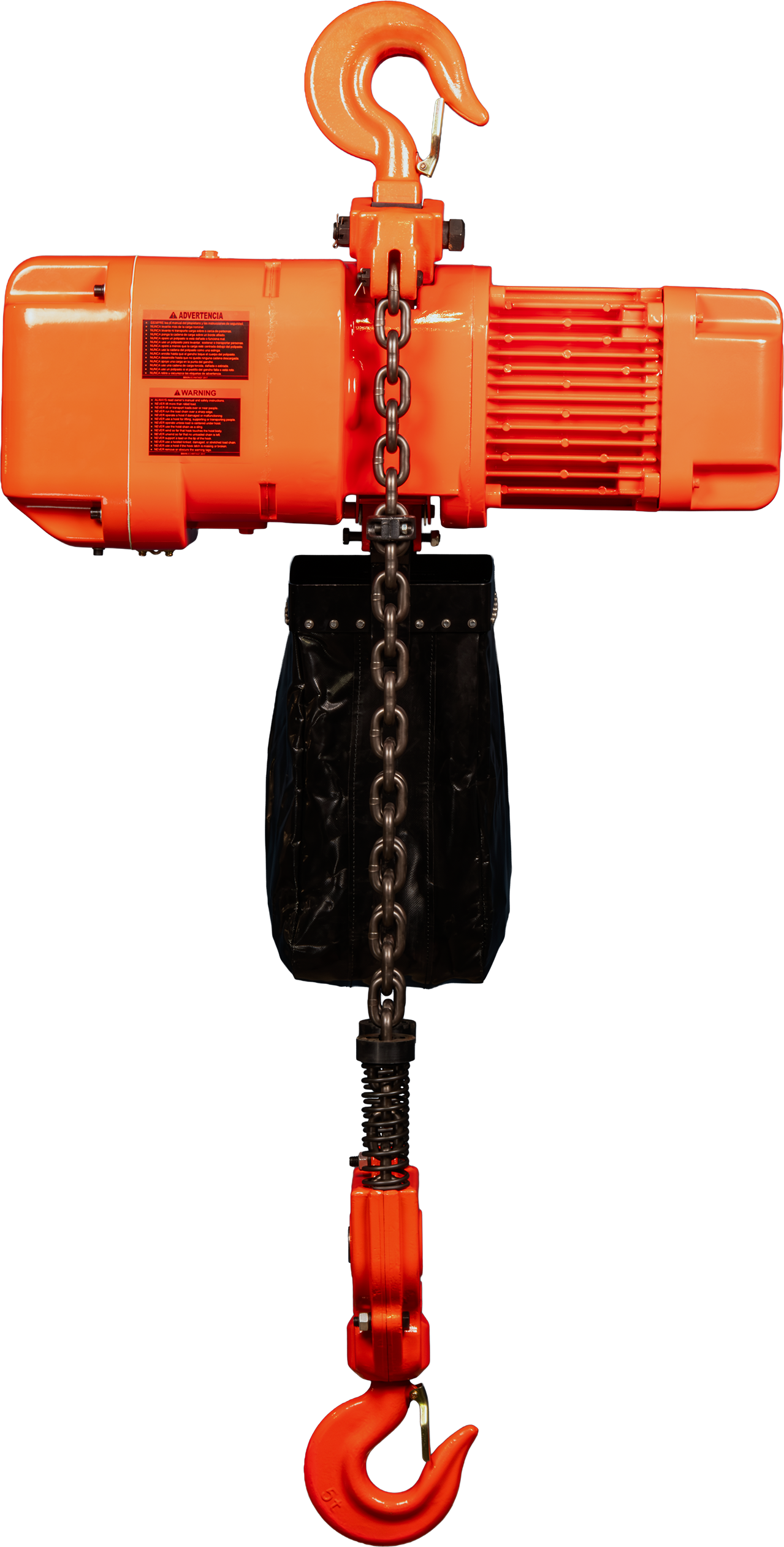 Polipasto de cadena eléctrico trifásico de doble velocidad Bison 5Ton 230v/460v