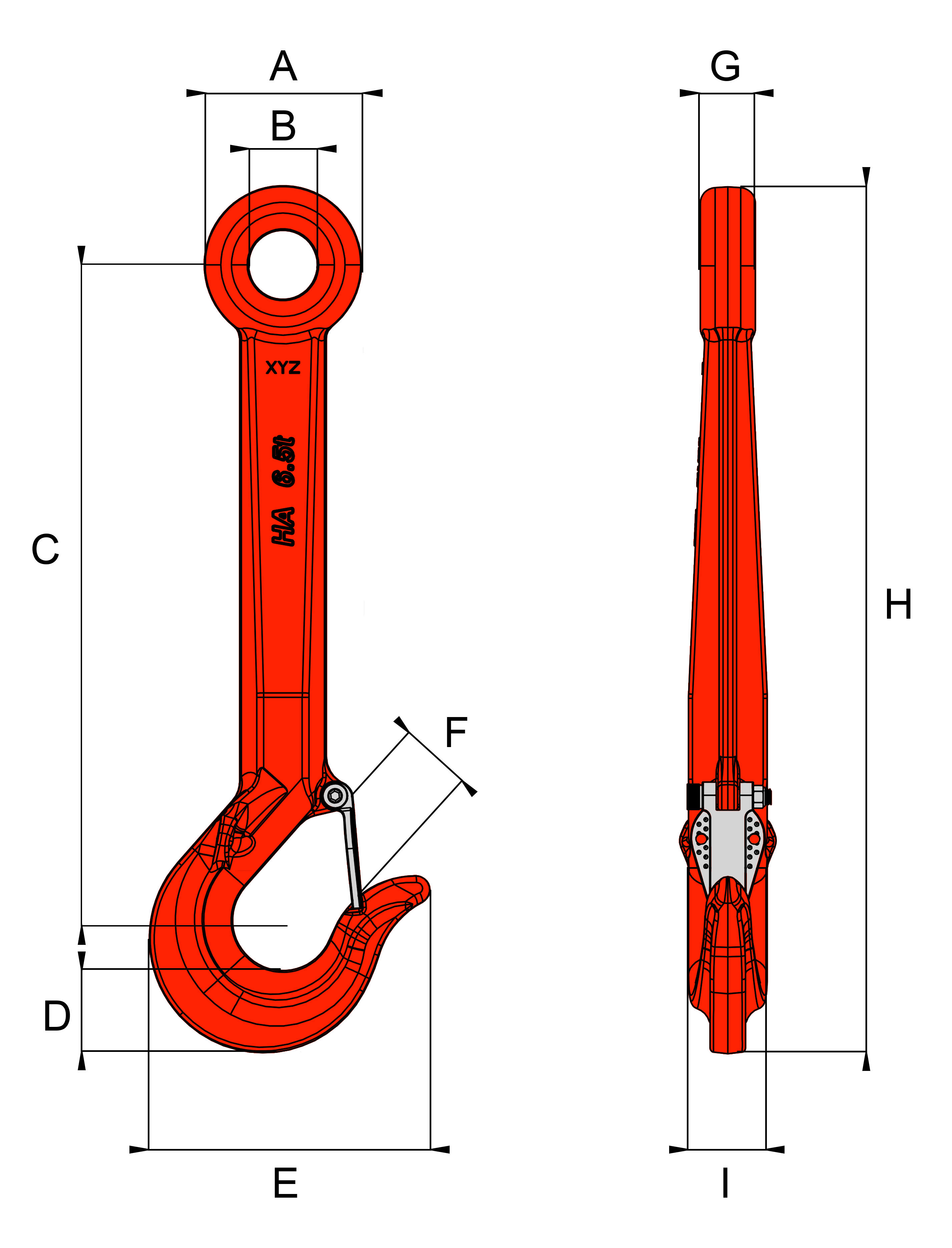 William Hackett HA ROV Shank Hook