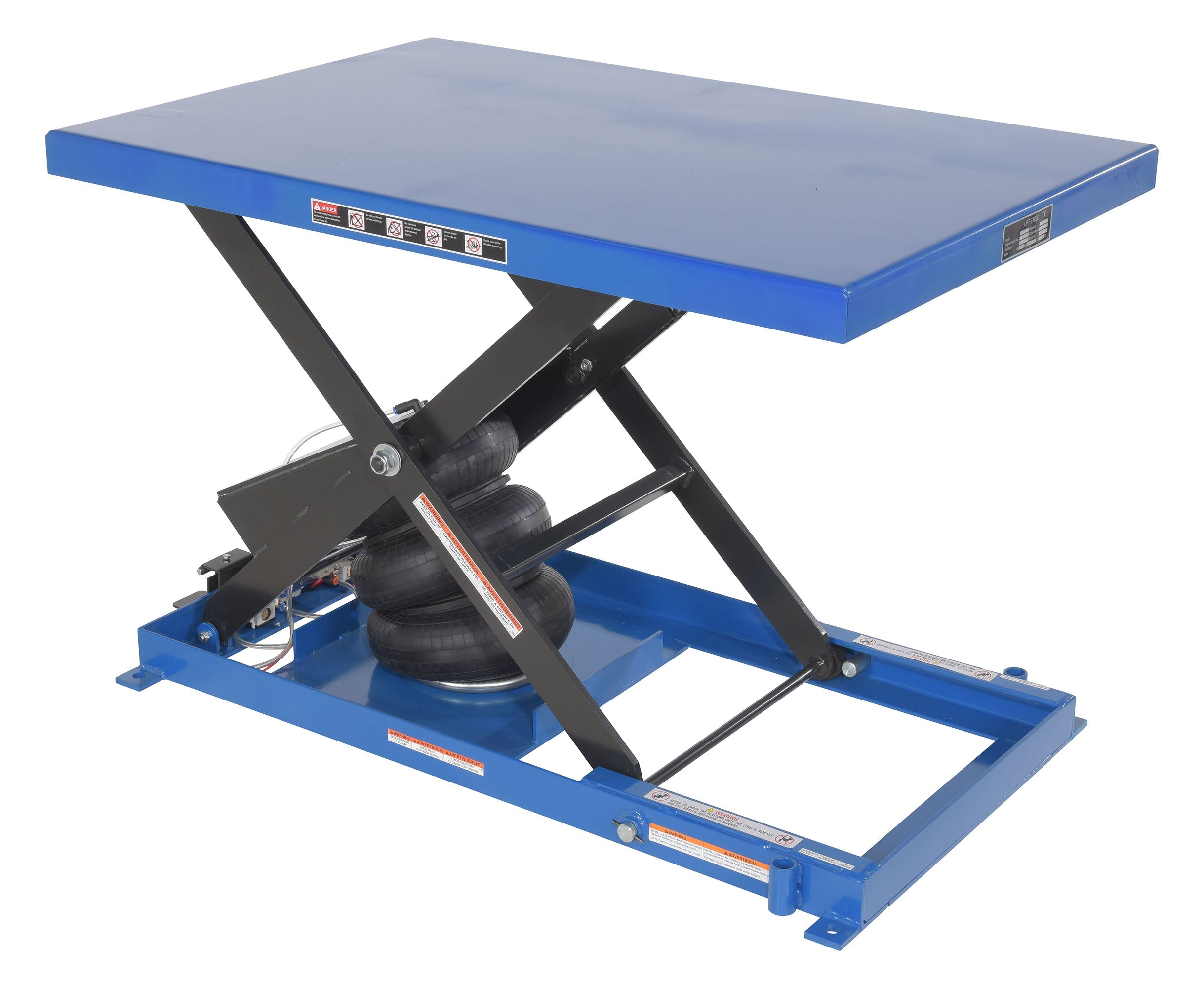 Vestil Heavy-Duty Air Bag Scissor Lift Tables