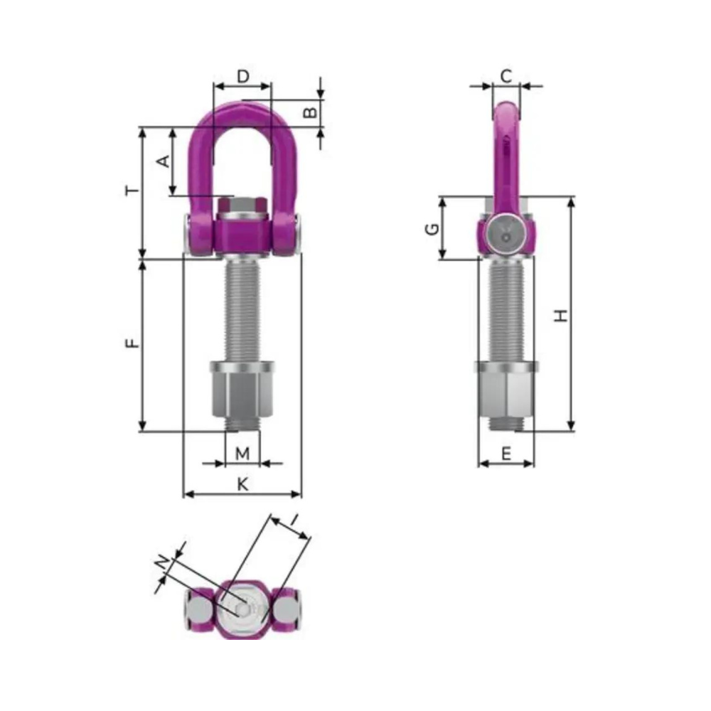 RUD ACP-Turnado, Metric Thread with Variable Length