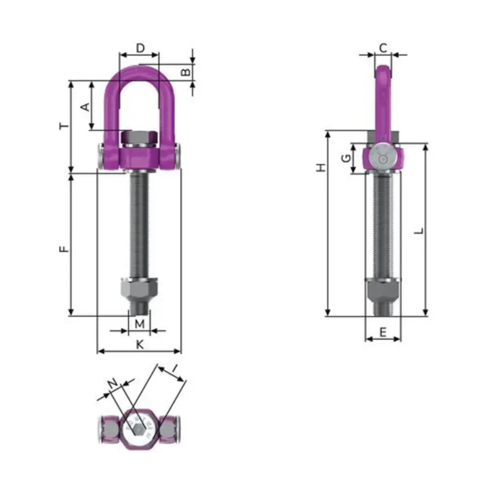 RUD ACP-Turnado, Metric Thread with Variable Length