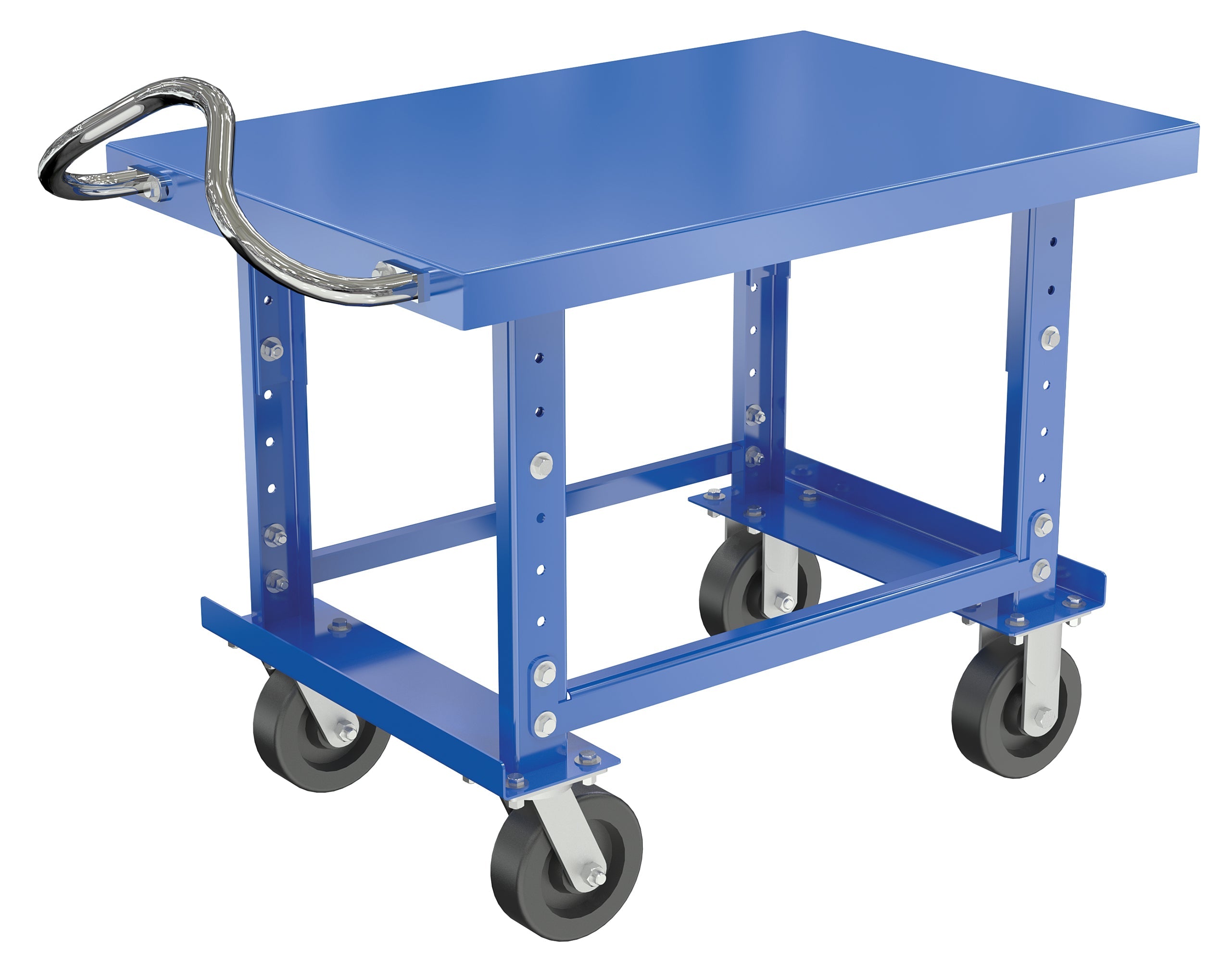 Vestil Height Adjustable Steel Shelf Carts