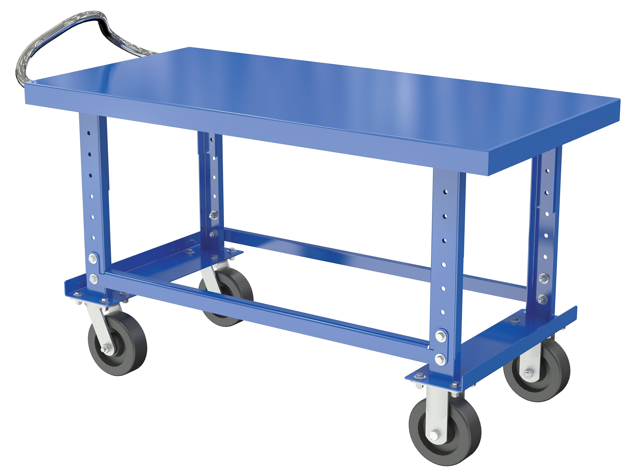 Vestil Height Adjustable Steel Shelf Carts