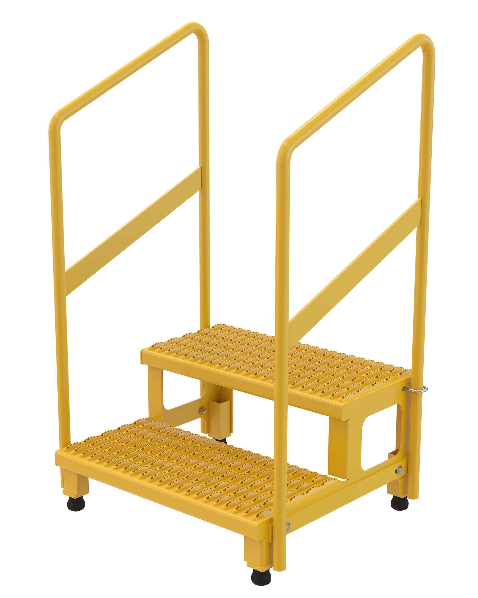 Vestil Adjustable Step Stands with Handrail – Lifting Equipment Store USA