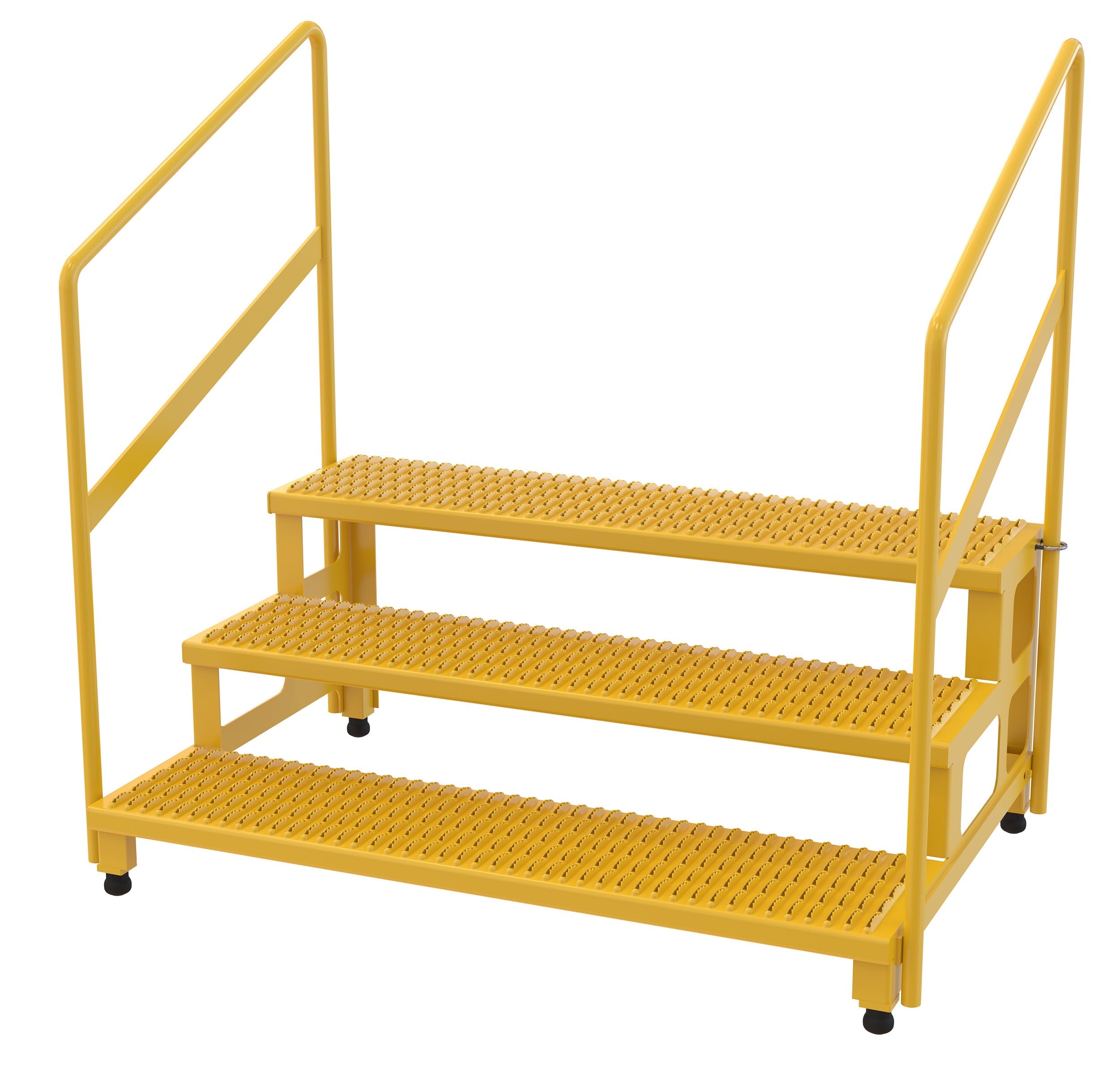 Vestil Adjustable Step Stands with Handrail – Lifting Equipment Store USA