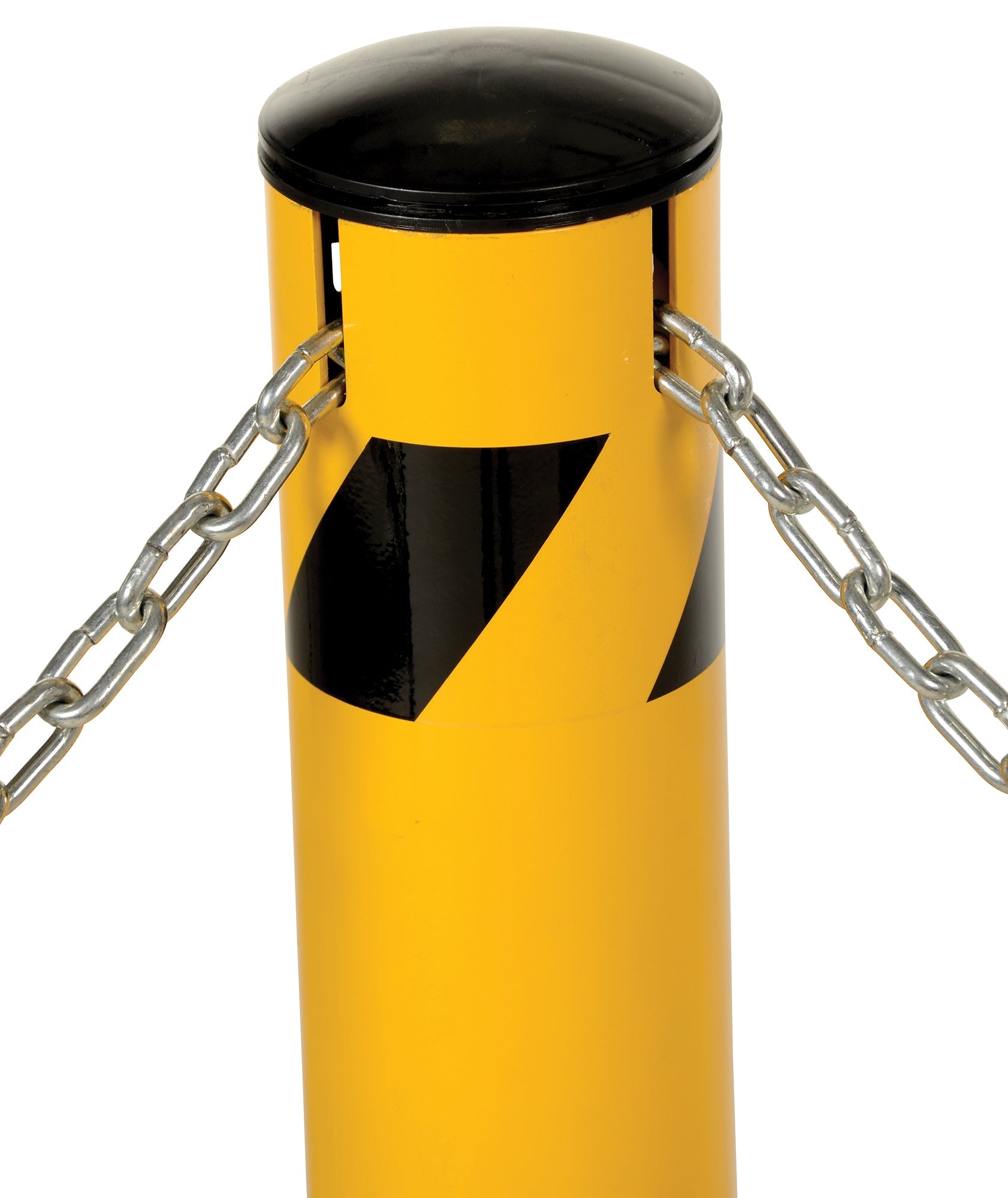 Vestil Steel Pipe Bollard with Chain Slots