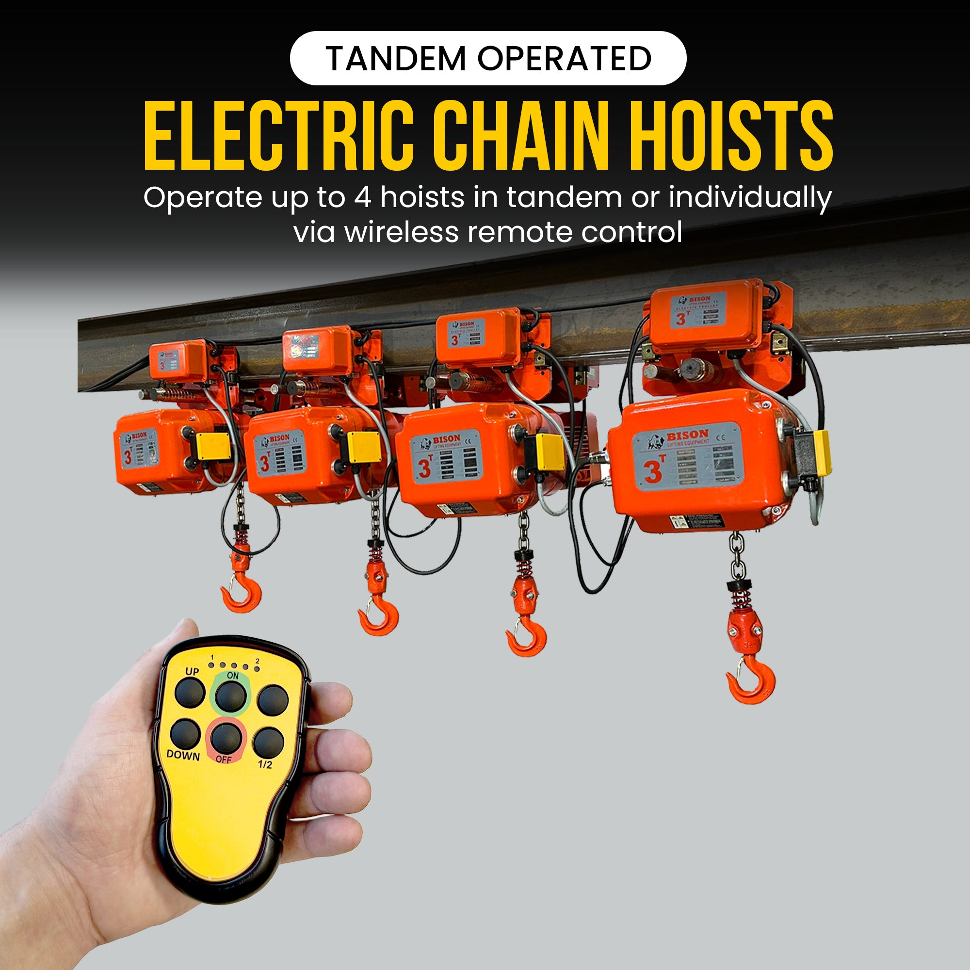 Bison Tandem Electric Chain Hoists