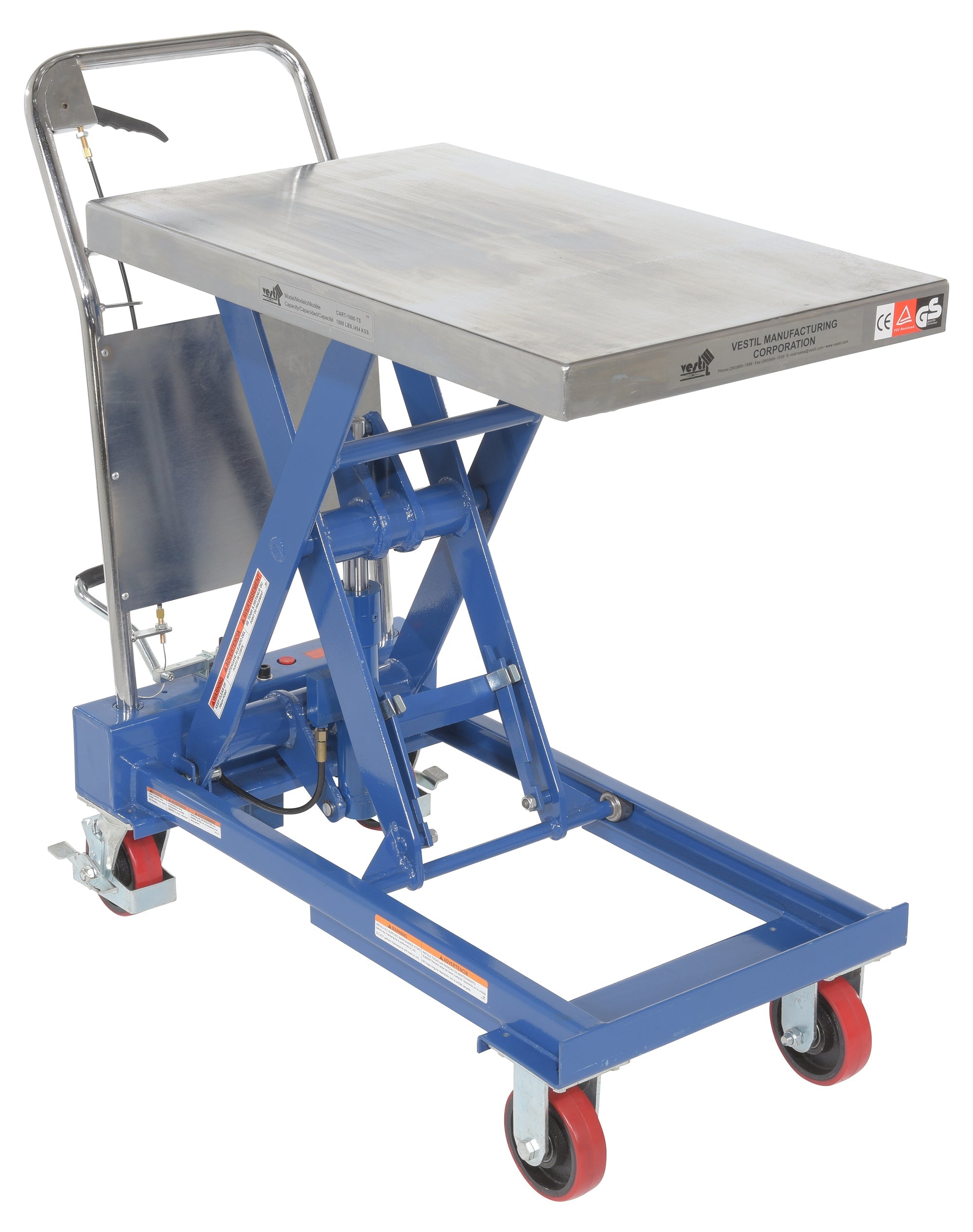 Vestil Hydraulic Elevating Carts