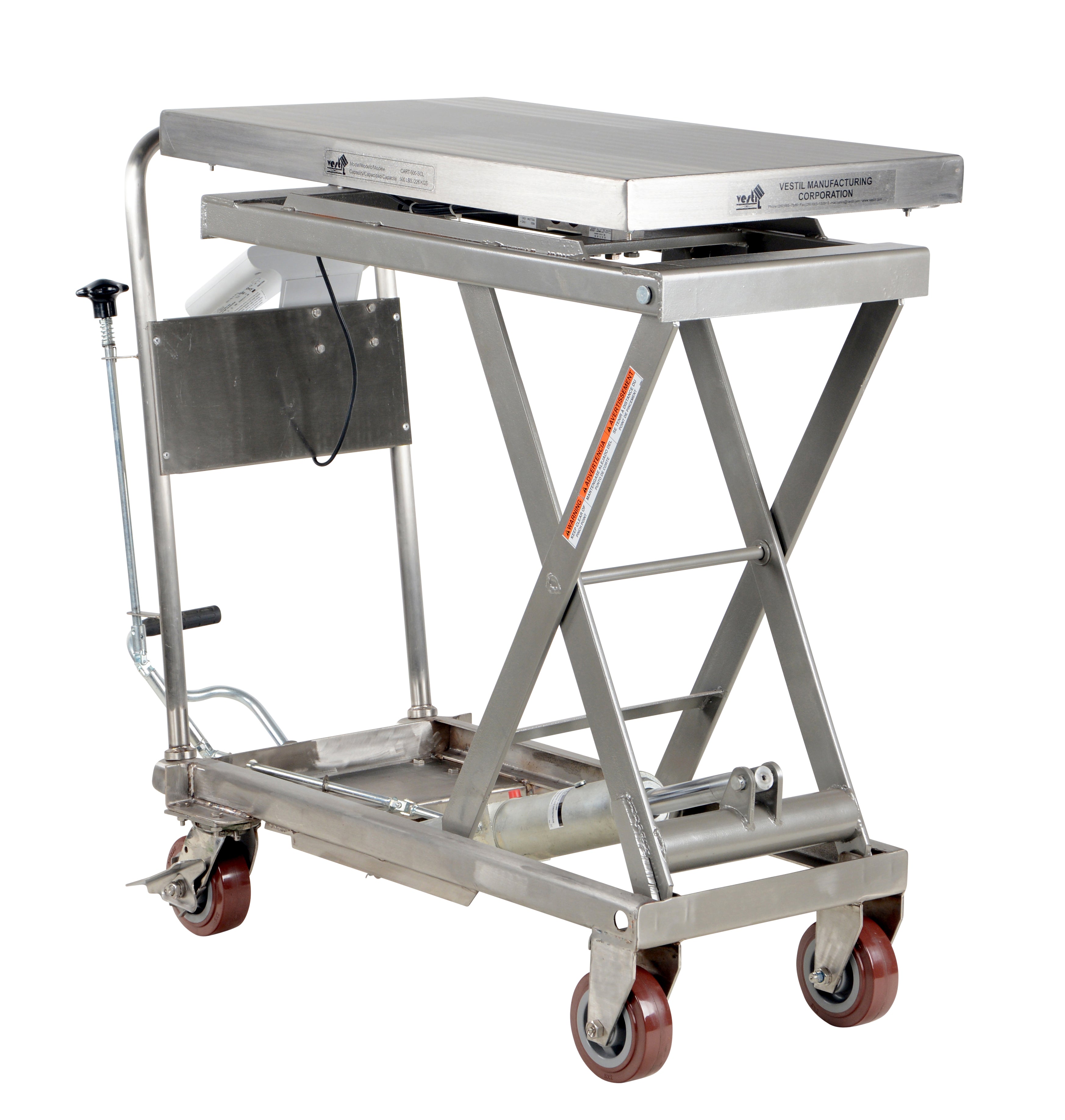 Vestil Scissor Carts with Built-In Scale