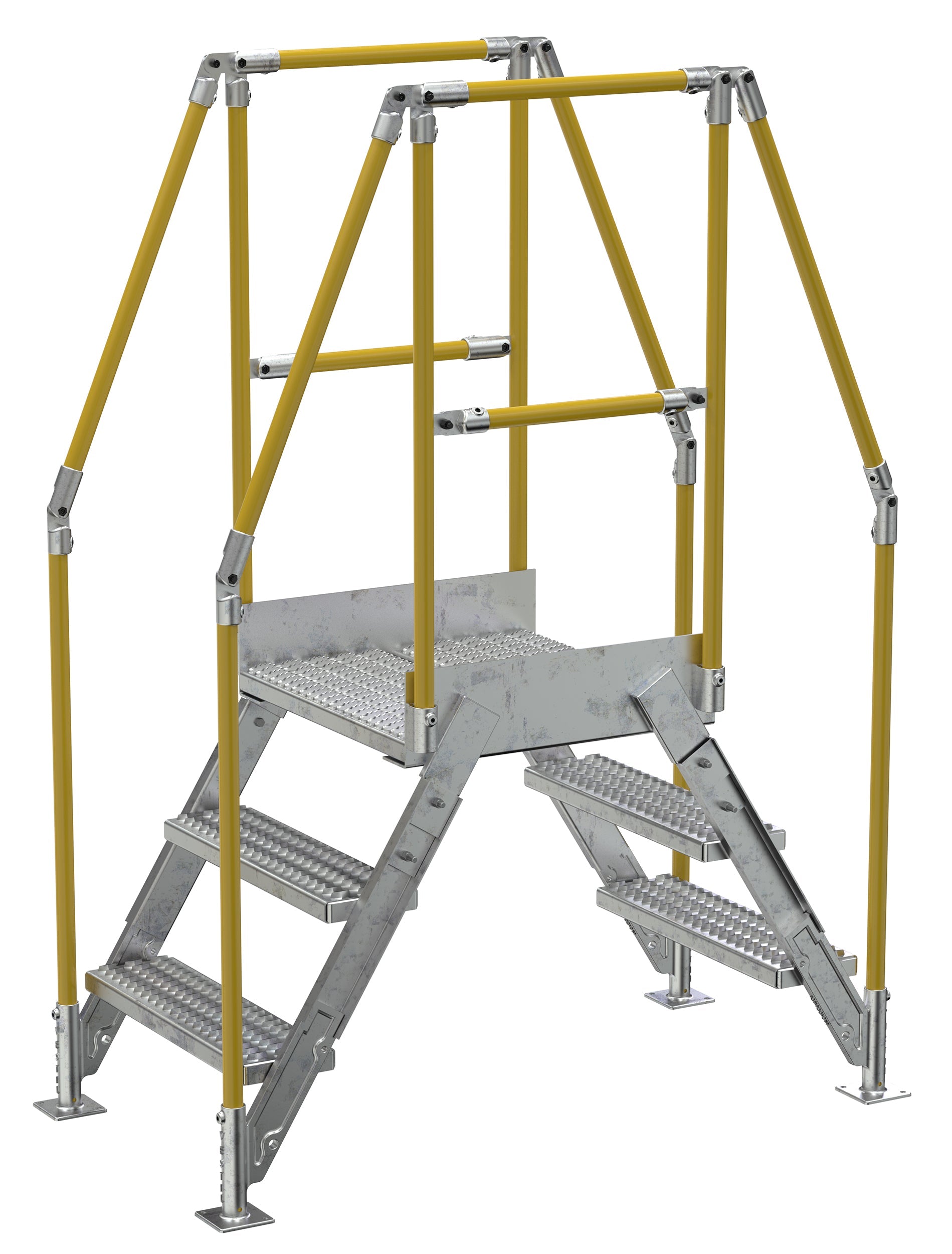 Vestil Galvanized Cross-Over Ladders