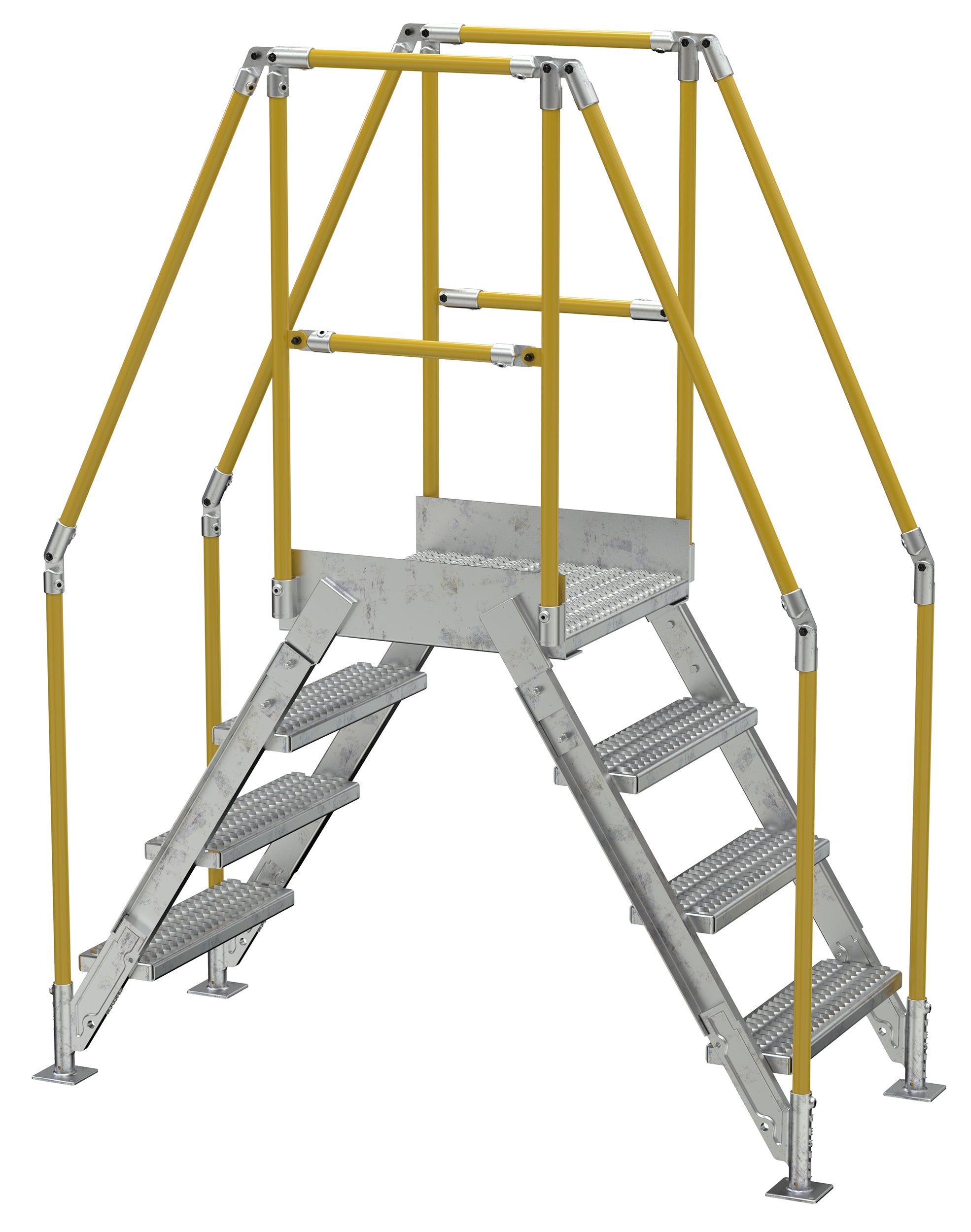 Vestil Galvanized Cross-Over Ladders