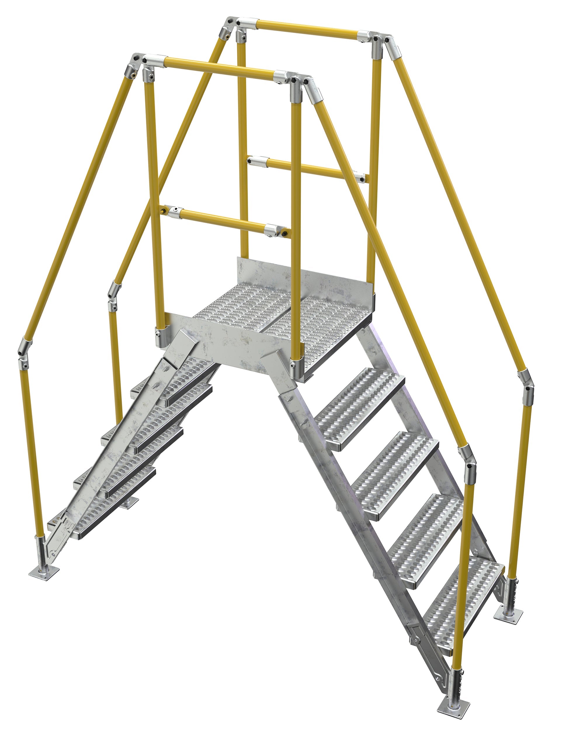 Vestil Galvanized Cross-Over Ladders