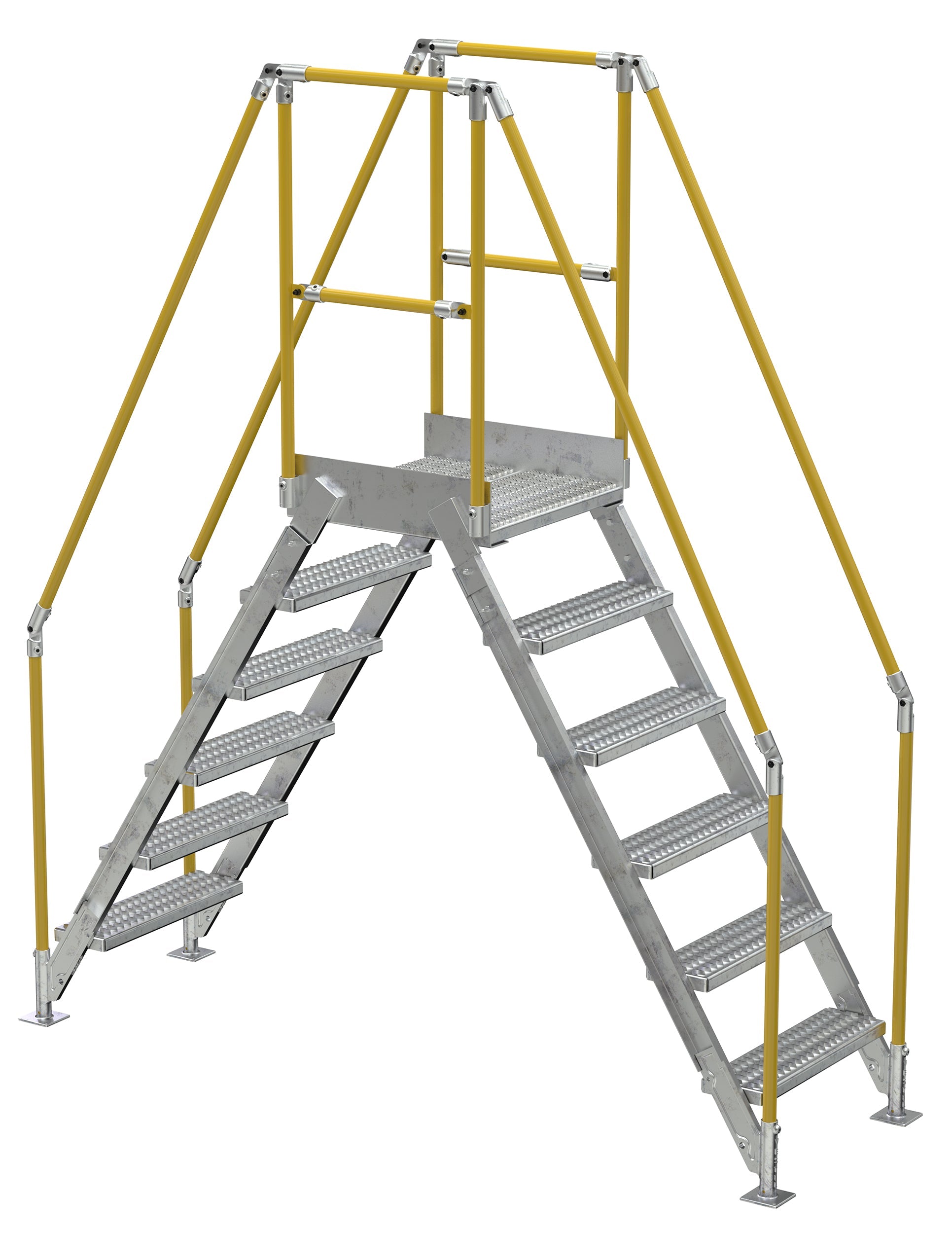 Vestil Galvanized Cross-Over Ladders