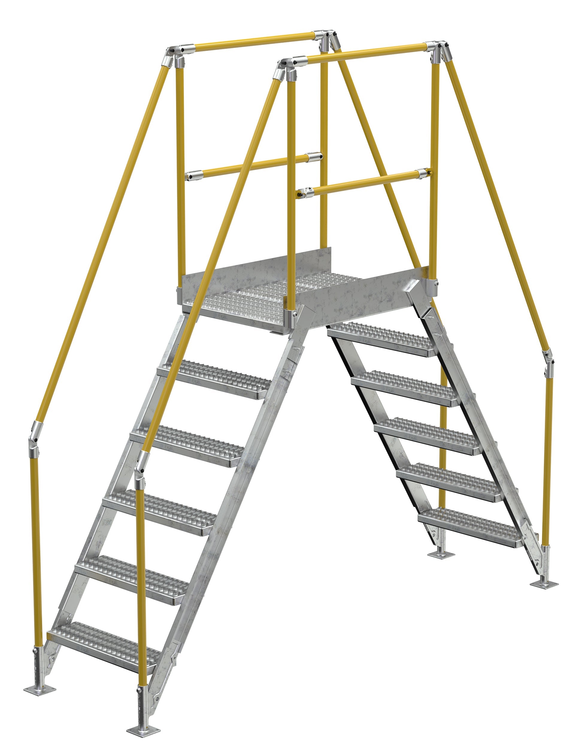 Vestil Galvanized Cross-Over Ladders