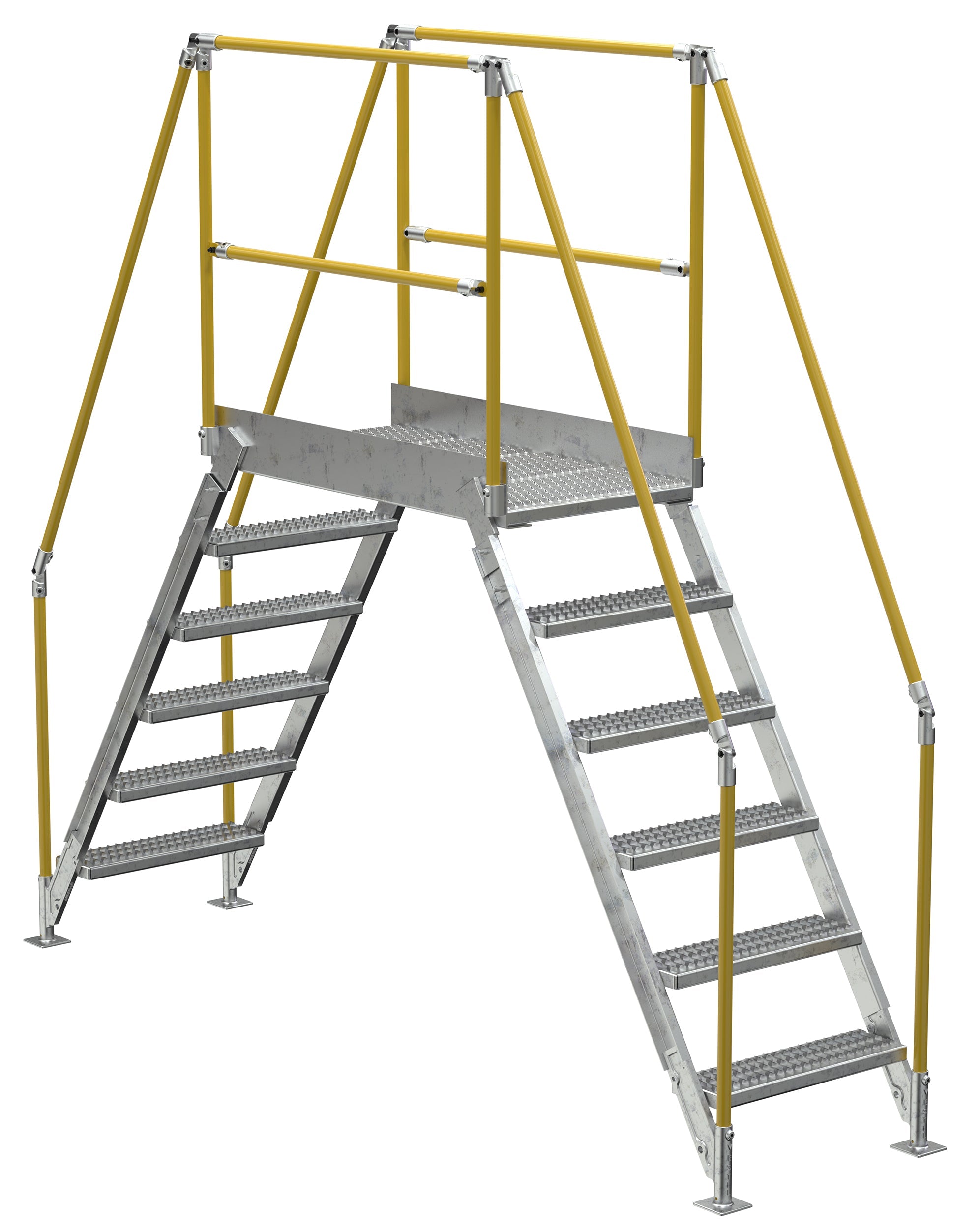 Vestil Galvanized Cross-Over Ladders