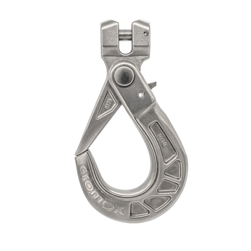 Cromox Grade 60 Stainless Steel Clevis Self-Locking Hook