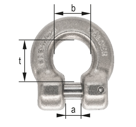 Grilletto (shackle) A C 4 3/4 Tonnellate - Misura 3/4 Pollice – Usato Ma Funzionante