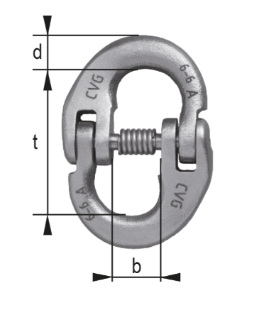 Cromox Grade 60 Stainless Steel Connecting Link