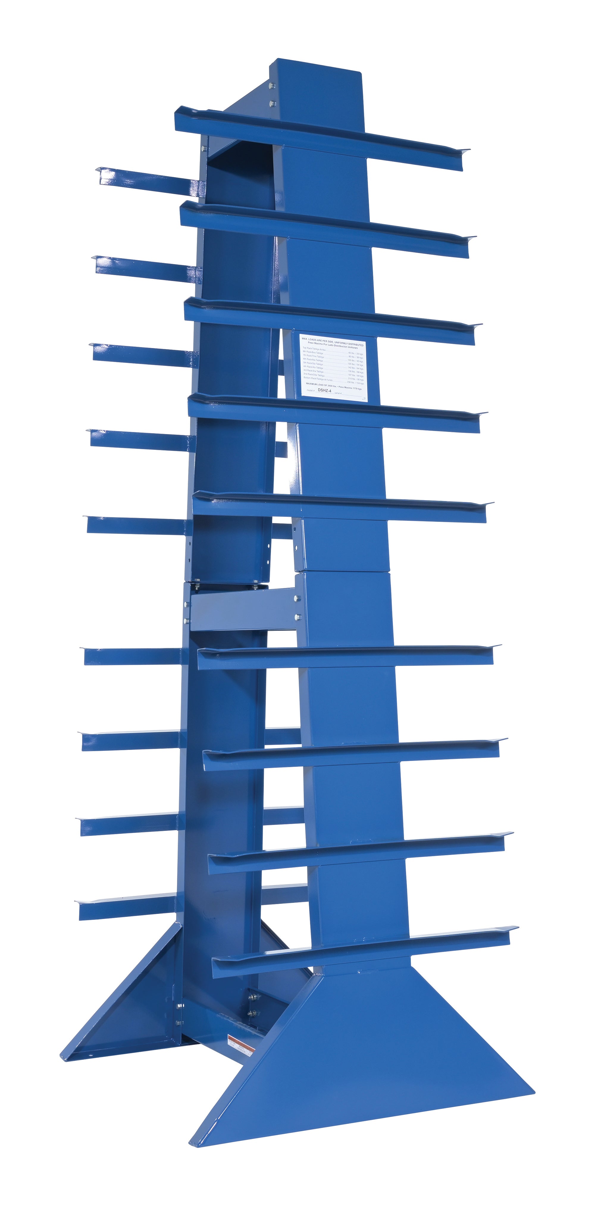 Vestil Double Sided Horizontal Bar Rack