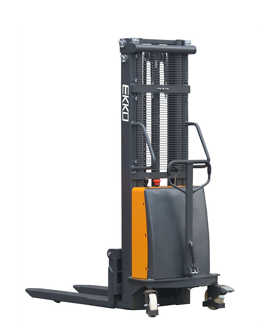 EKKO EA15E 3300lbs Semi-Electric Straddle Stacker