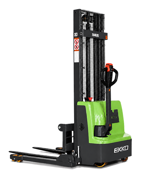 EKKO EB12E-98Li 2640lbs Fully Li-ION Powered Straddle Stacker 98" Lift