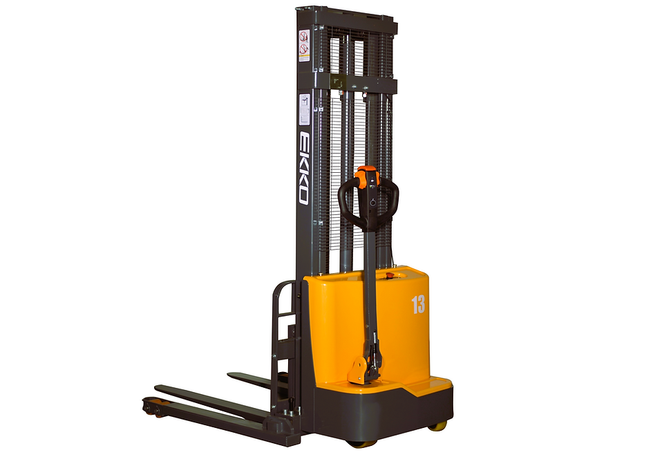 EKKO EB13C-138 2800lbs Fully Lead-Acid Powered Straddle Stacker 138" Lift